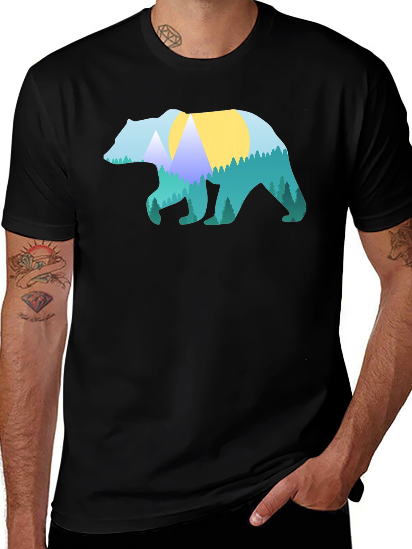 Variant 27 of Nature Bear Graphic T-Shirt