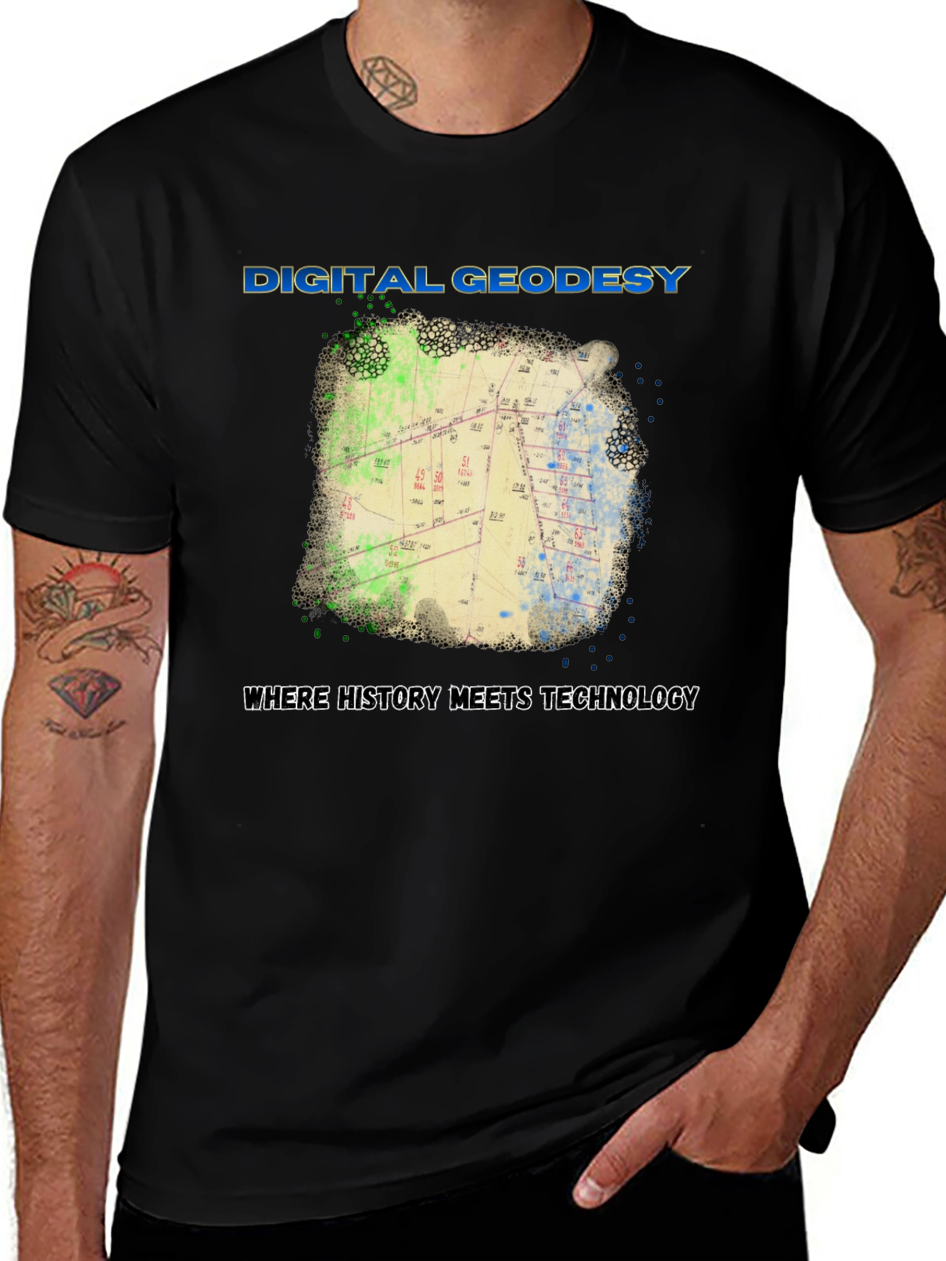 Digital Geodesy Graphic T-Shirt