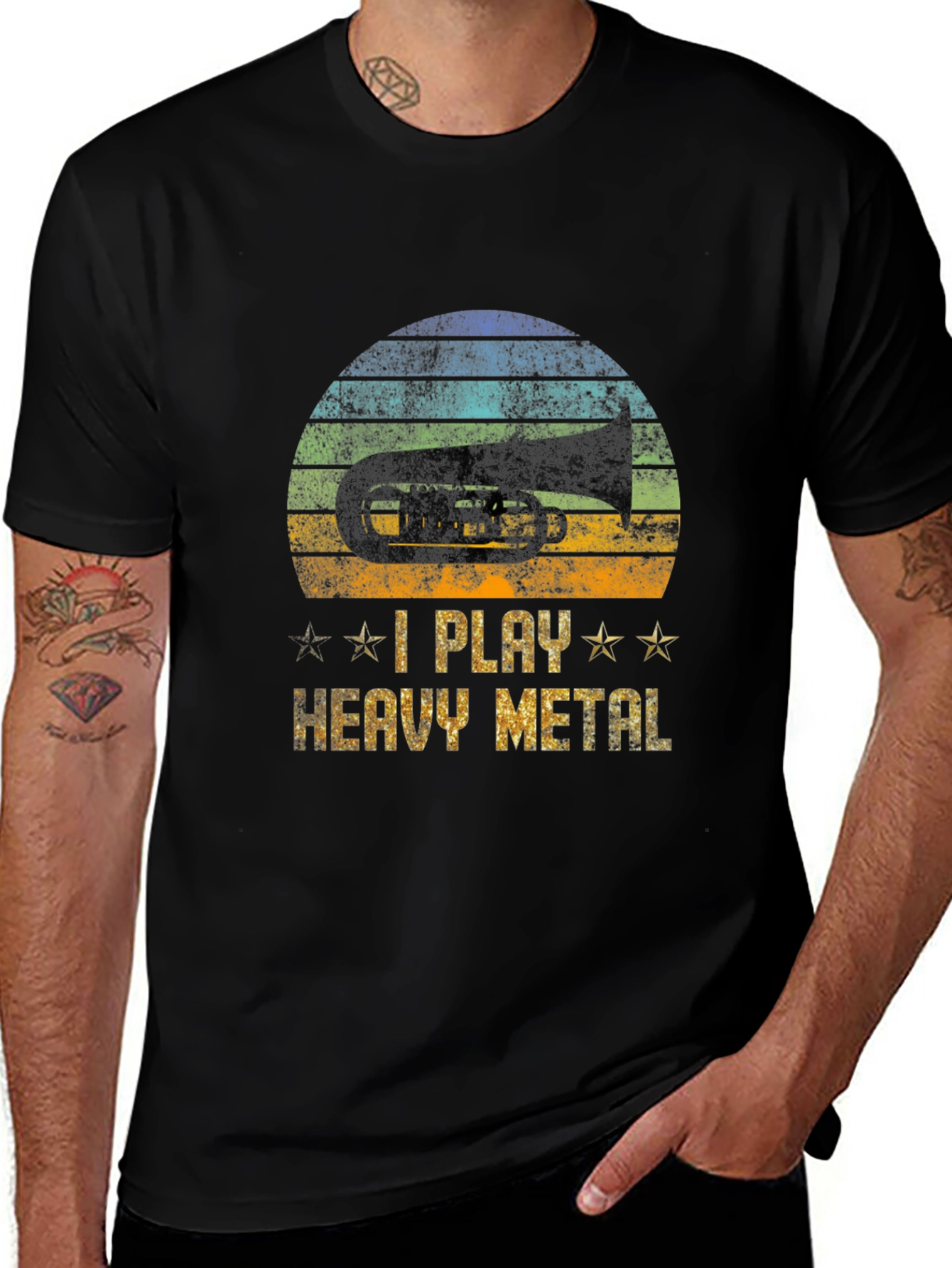Variant 24 of I Play Heavy Metal Tuba Music T-Shirt