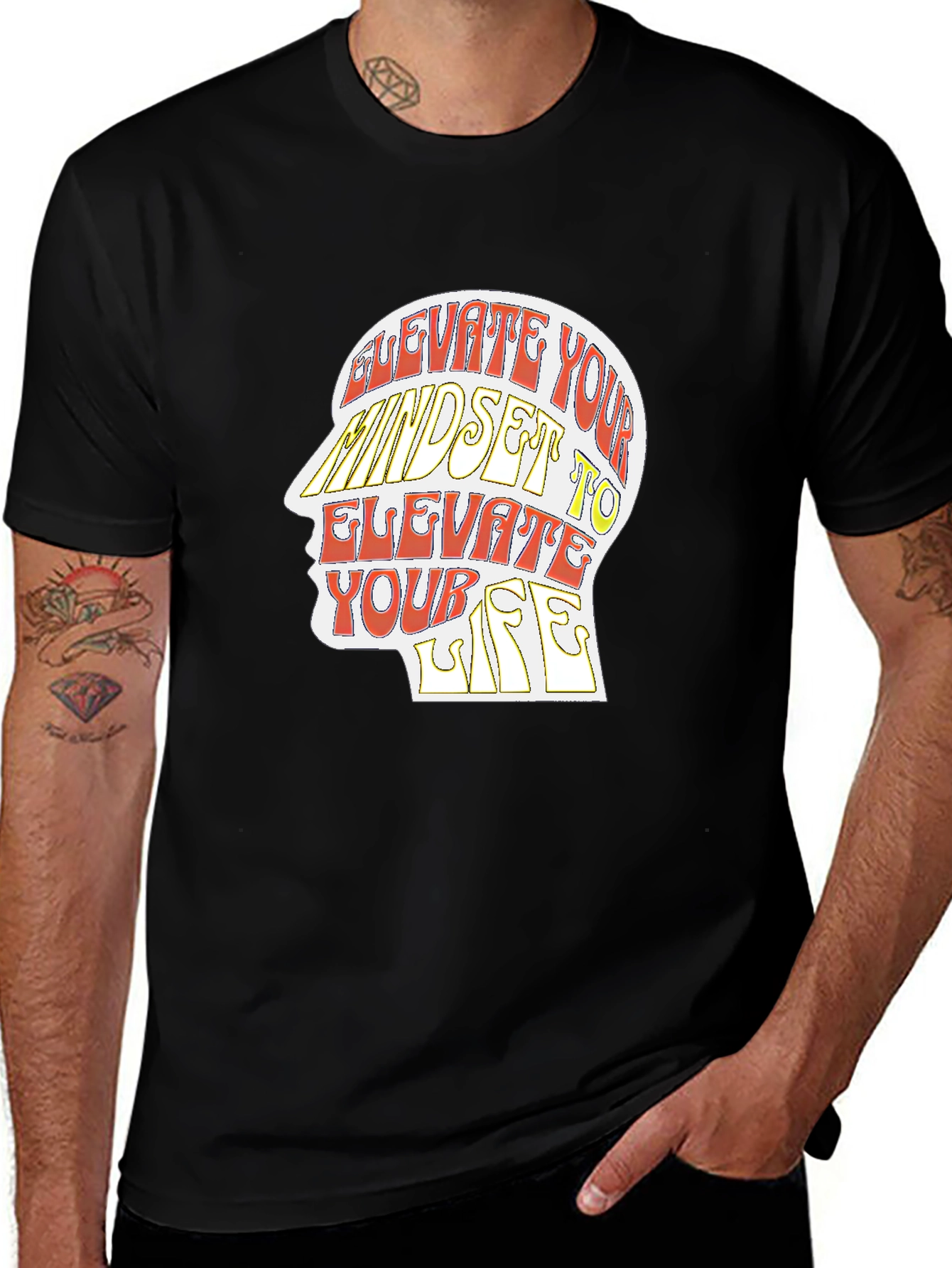 Variant 14 of Elevate Your Mindset Graphic Tee