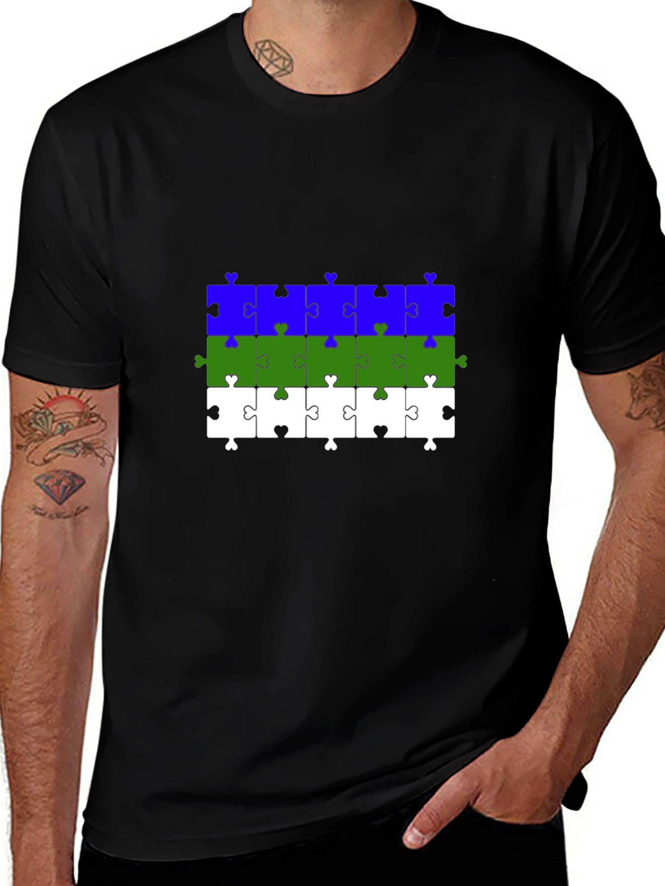Puzzle Piece Pride T-Shirt - LGBT Ally Apparel
