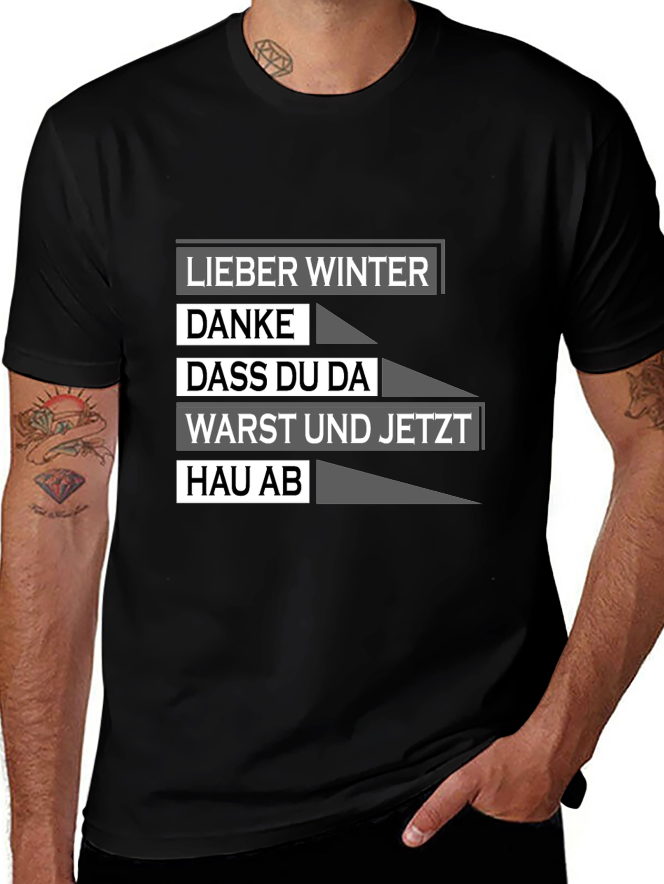 Variant 16 of Lieber Winter T-Shirt - Funny German Saying Tee