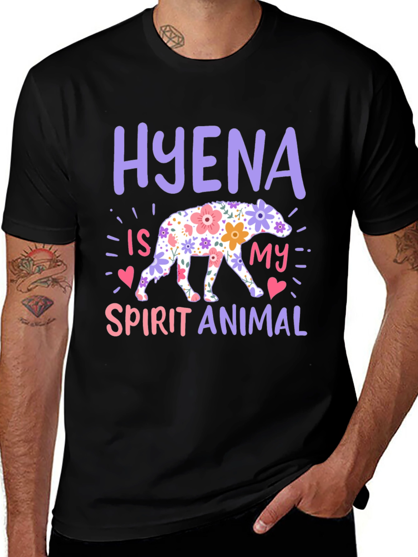 Variant 25 of Hyena Spirit Animal Graphic Tee