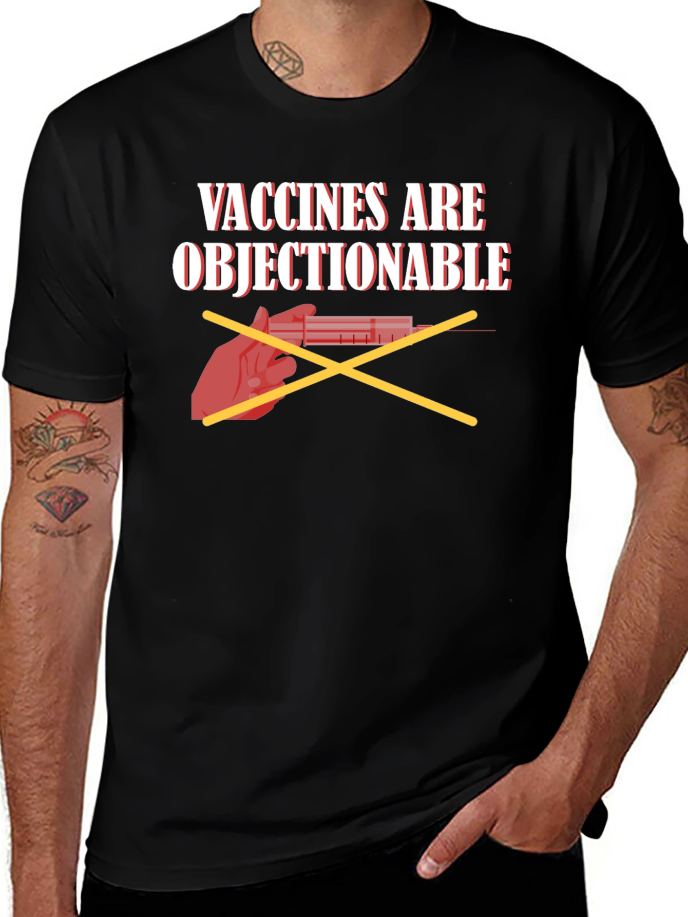 Variant 3 of Vaccines are Objectionable Graphic Tee