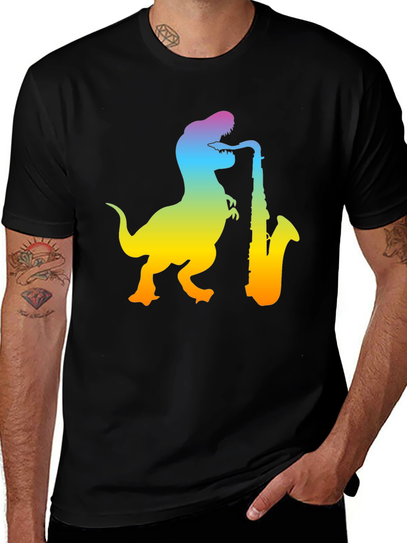 Variant 25 of Dino Sax T-Shirt