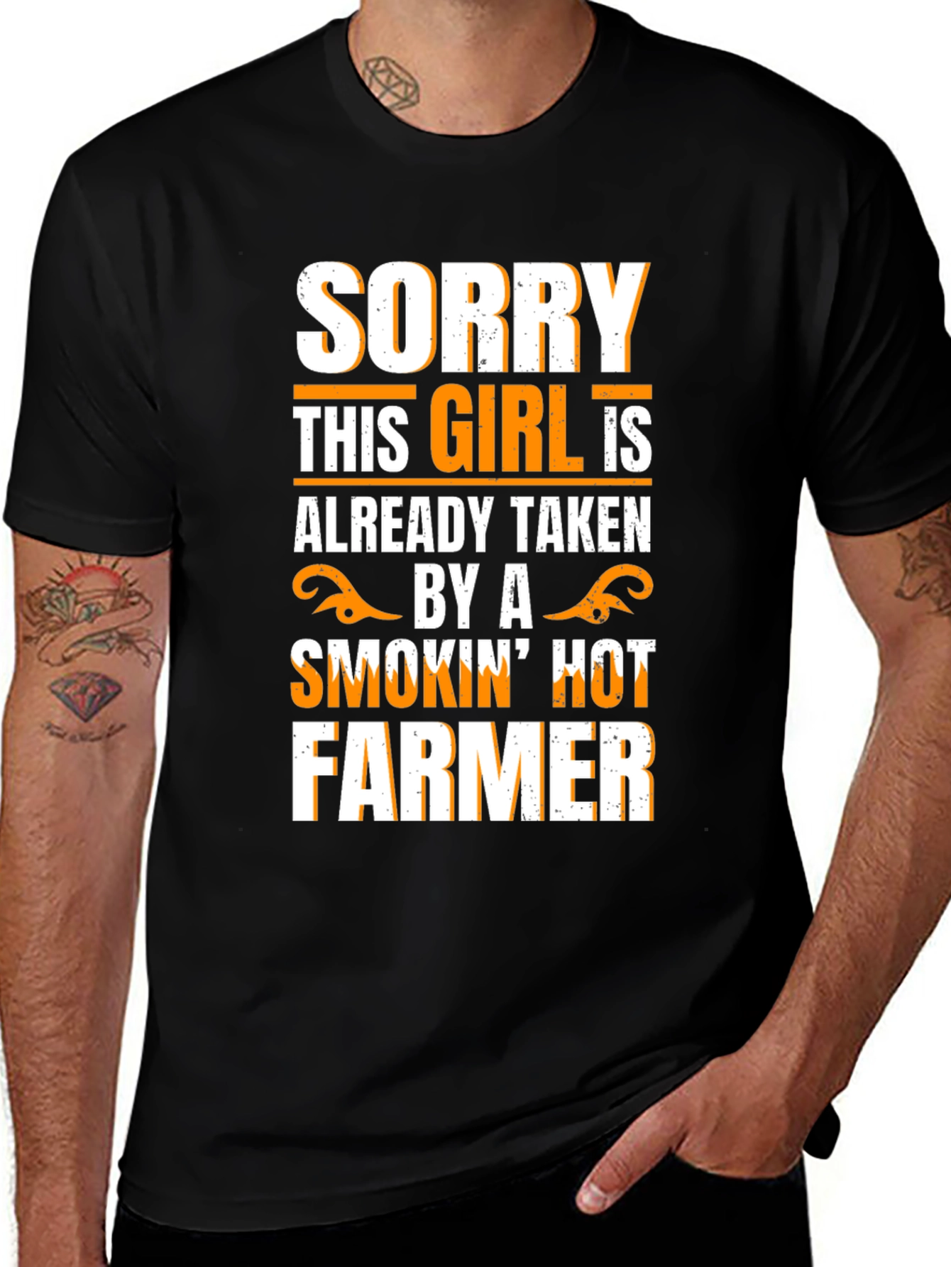 Variant 11 of Taken by a Smokin' Hot Farmer Graphic Tee