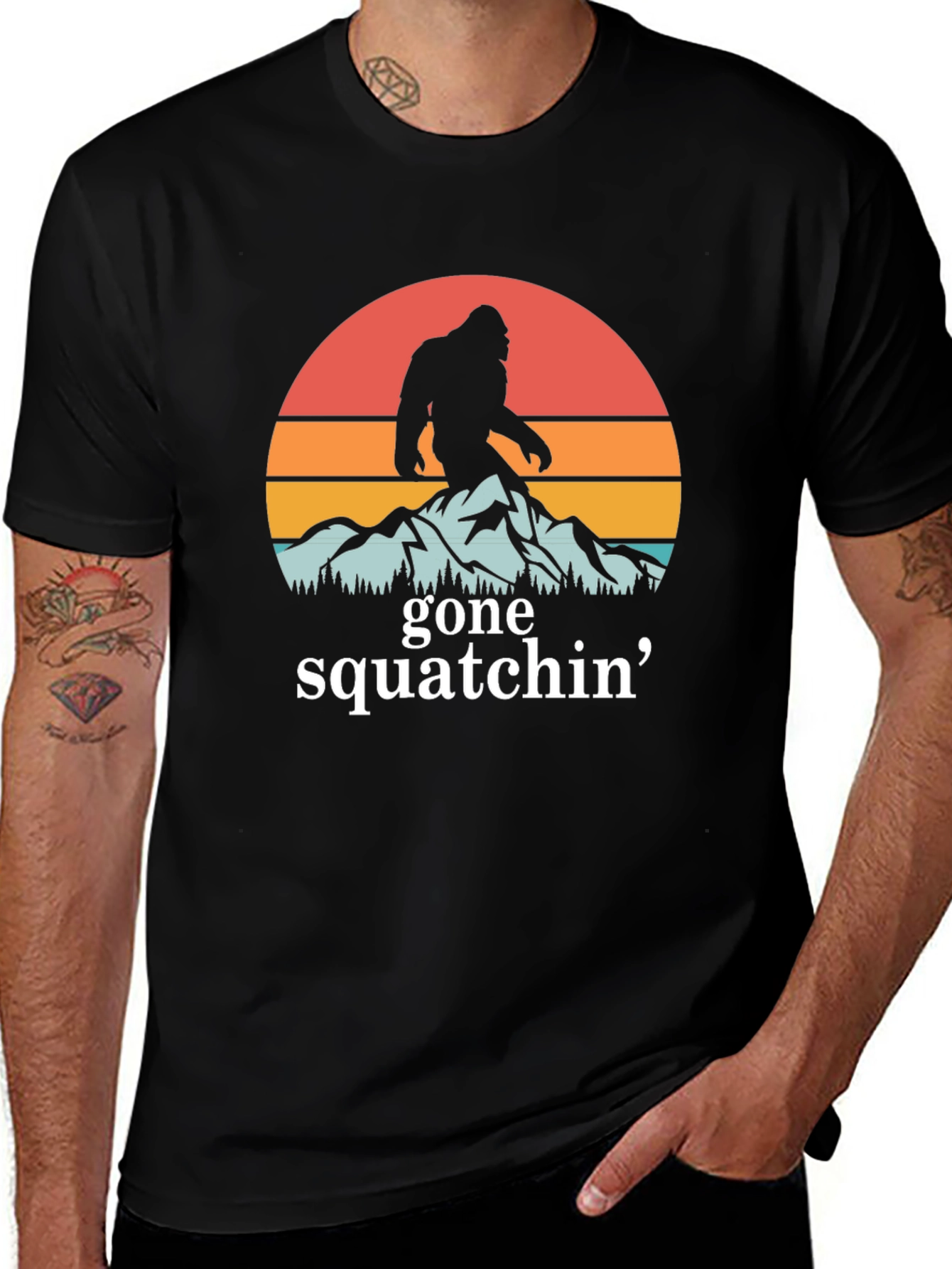 Gone Squatchin' T-Shirt - Bigfoot Adventure Tee