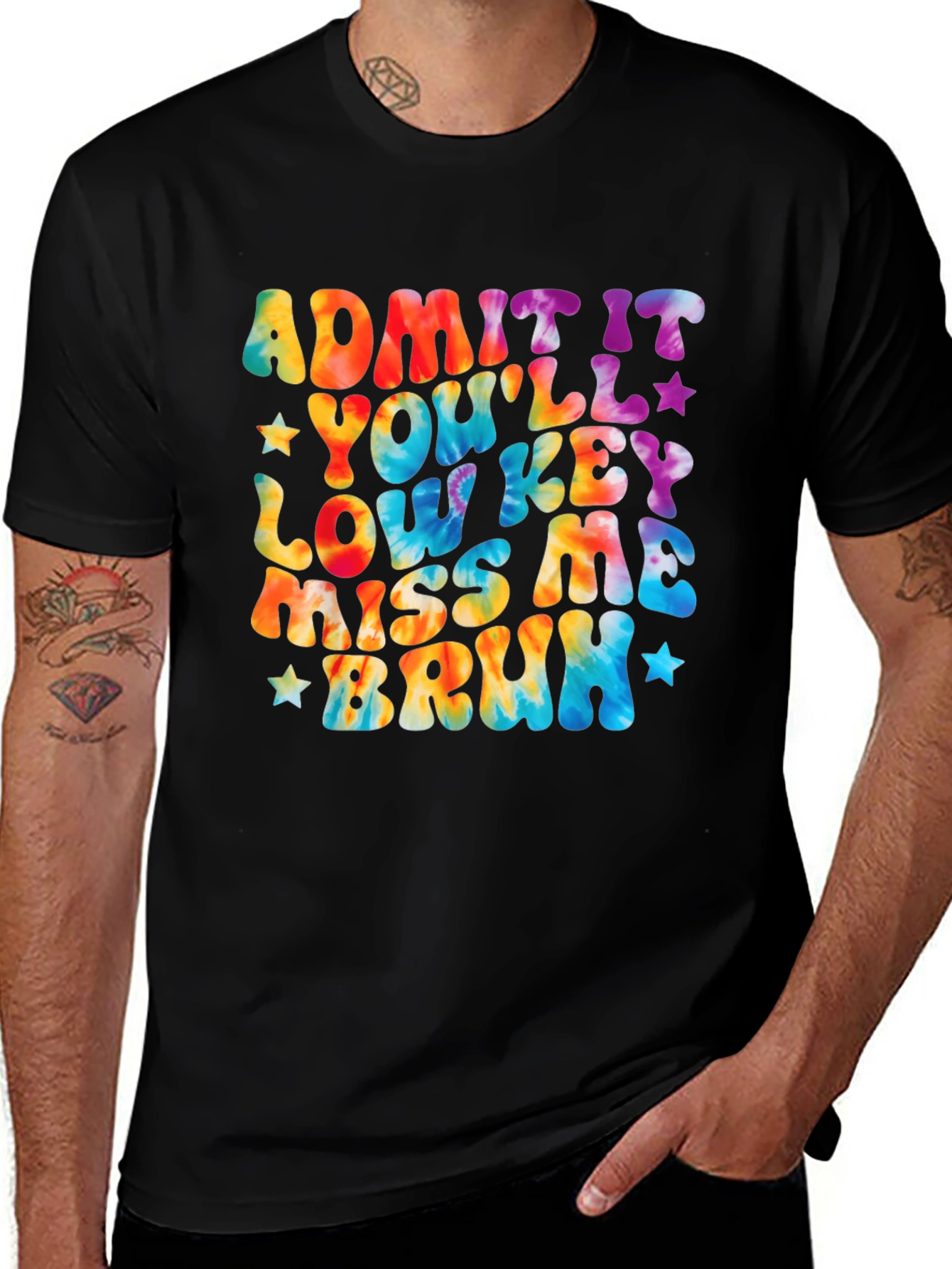 Variant 13 of Admit It You'll Lowkey Miss Me Bruh T-Shirt