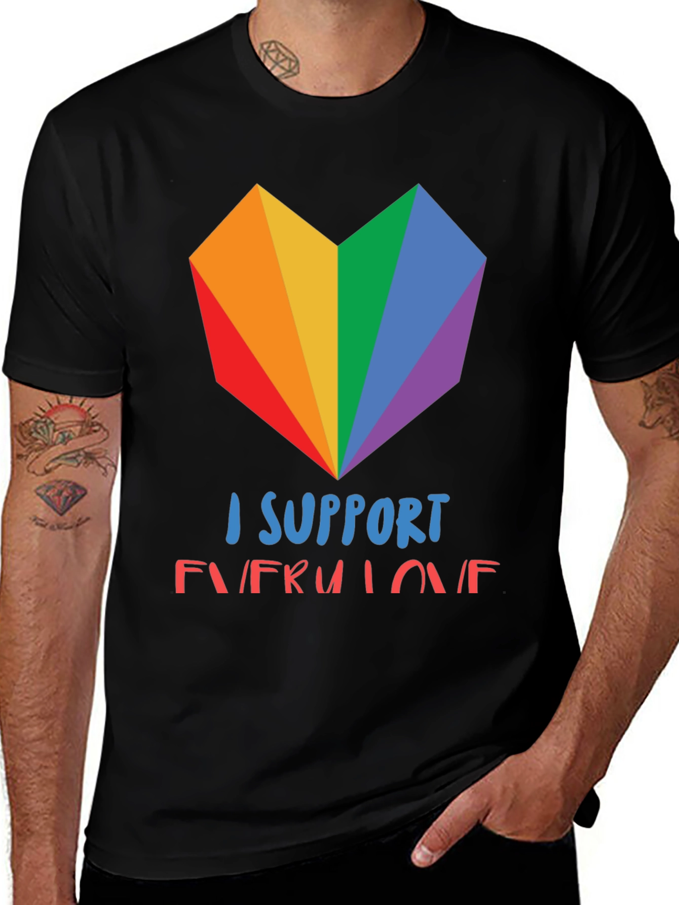 Variant 16 of I Support Every Love Pride T-Shirt
