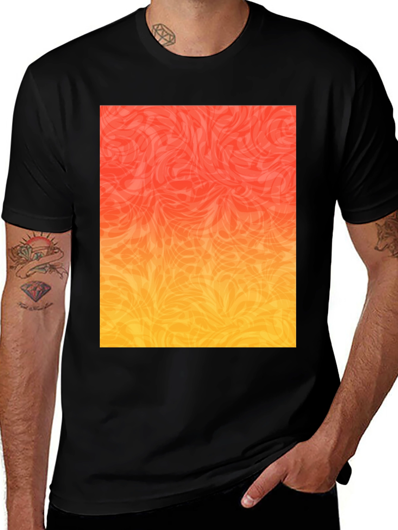 Variant 10 of Abstract Ombre T-Shirt: Bold & Stylish