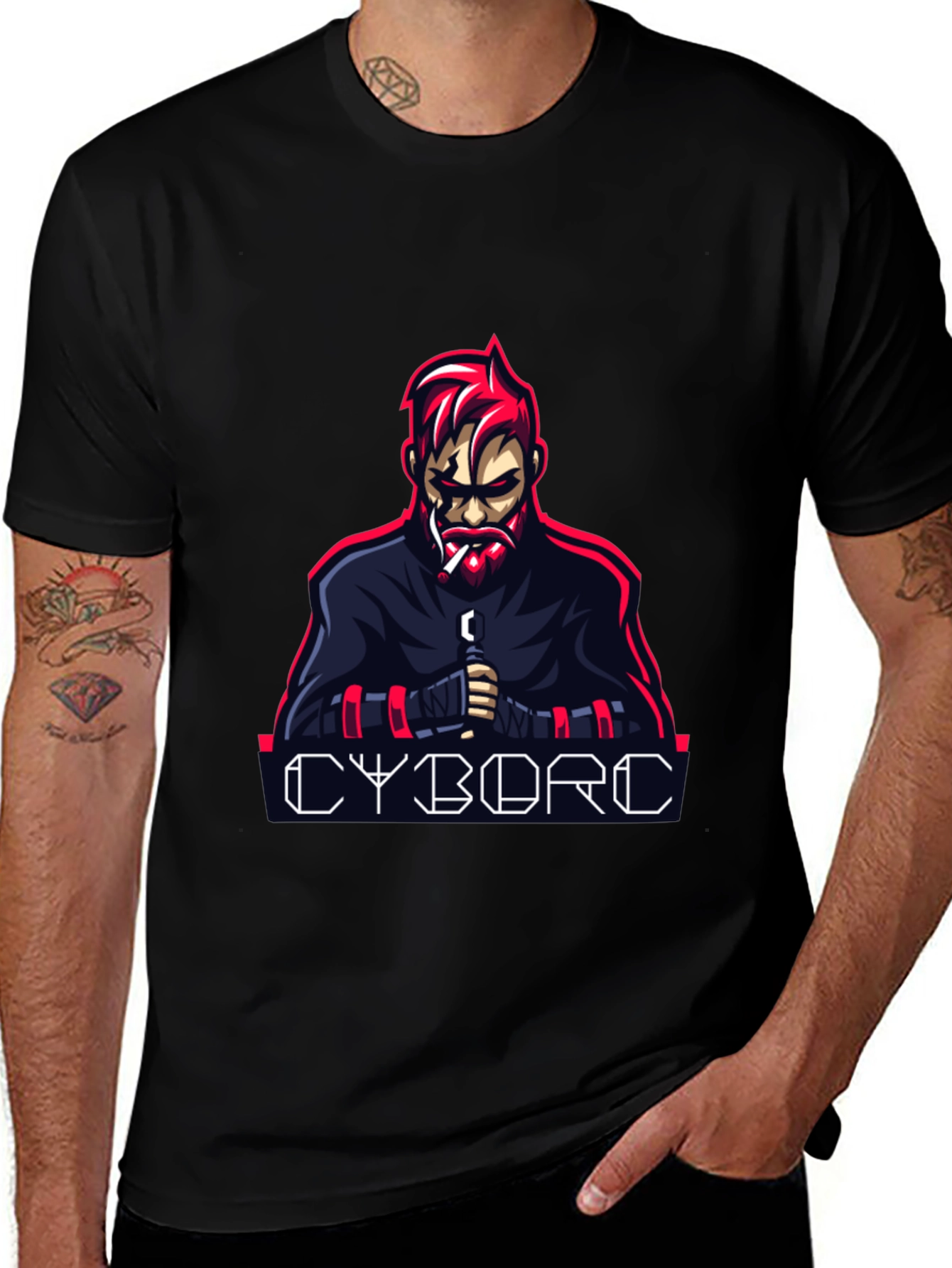 Cyborg Graphic Tee - Cool Edgy Style