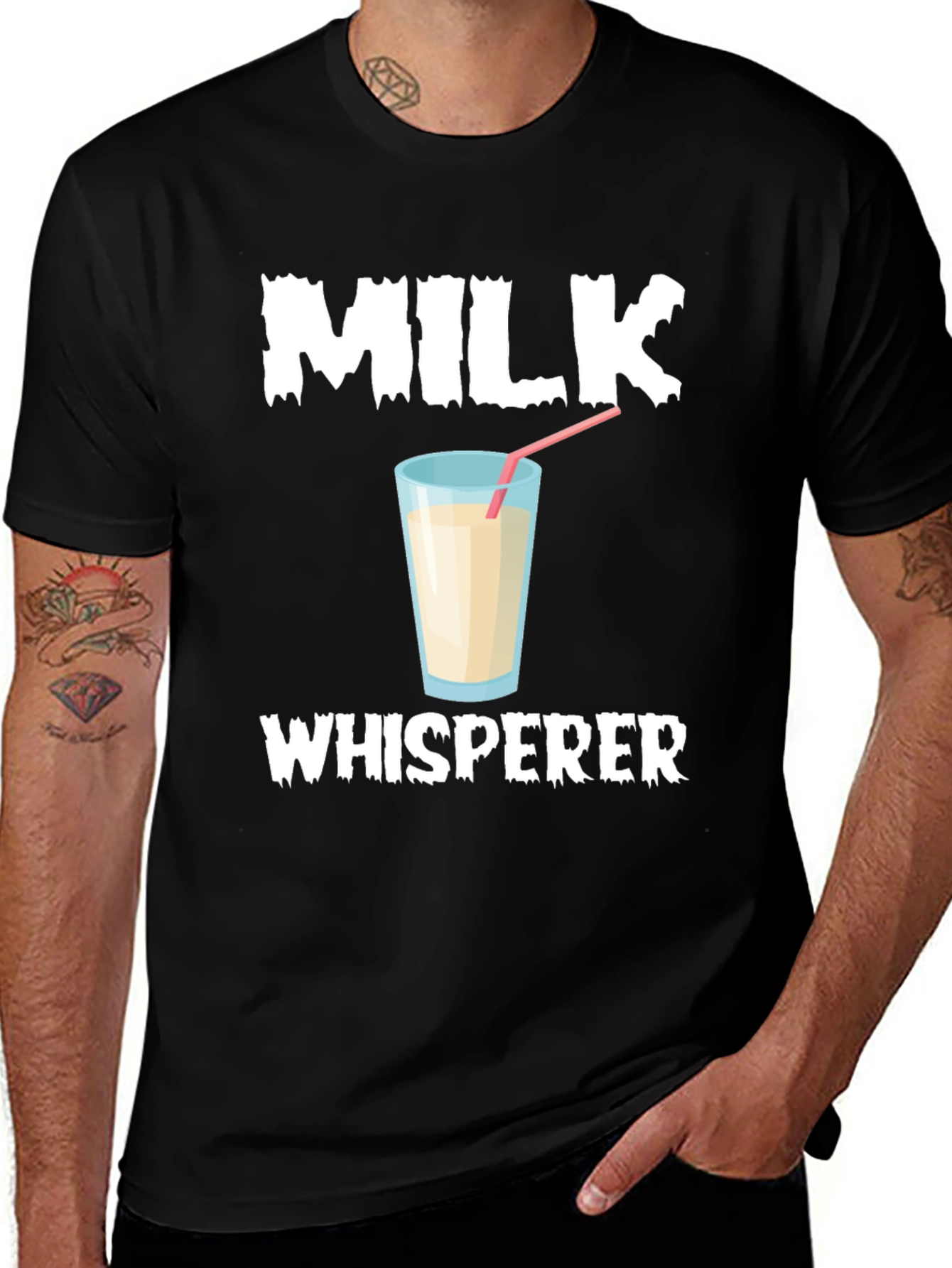 Variant 8 of Milk Whisperer T-Shirt, Funny Milk Lover Tee