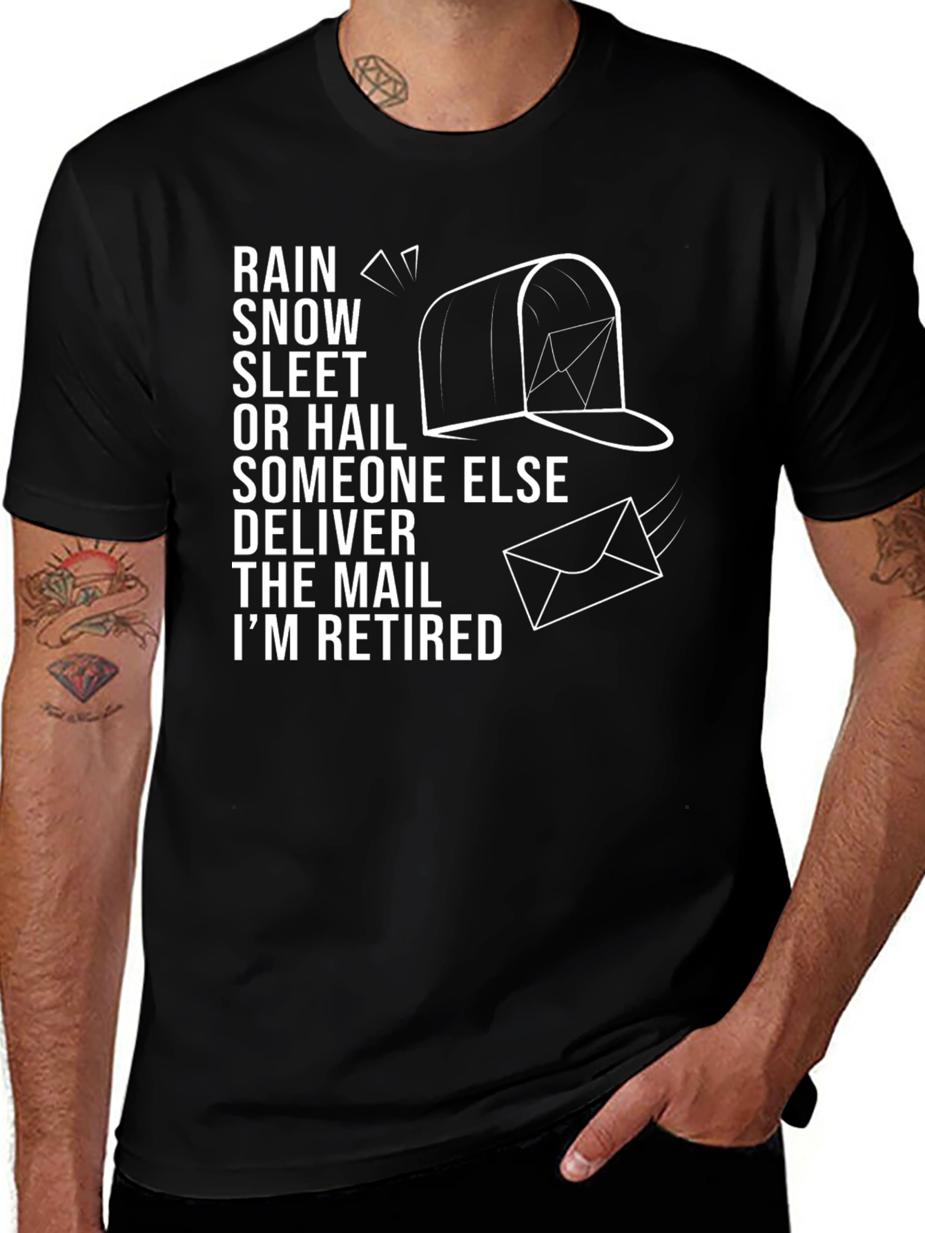 Variant 8 of Retired Mail Carrier T-Shirt - Funny Postman Gift