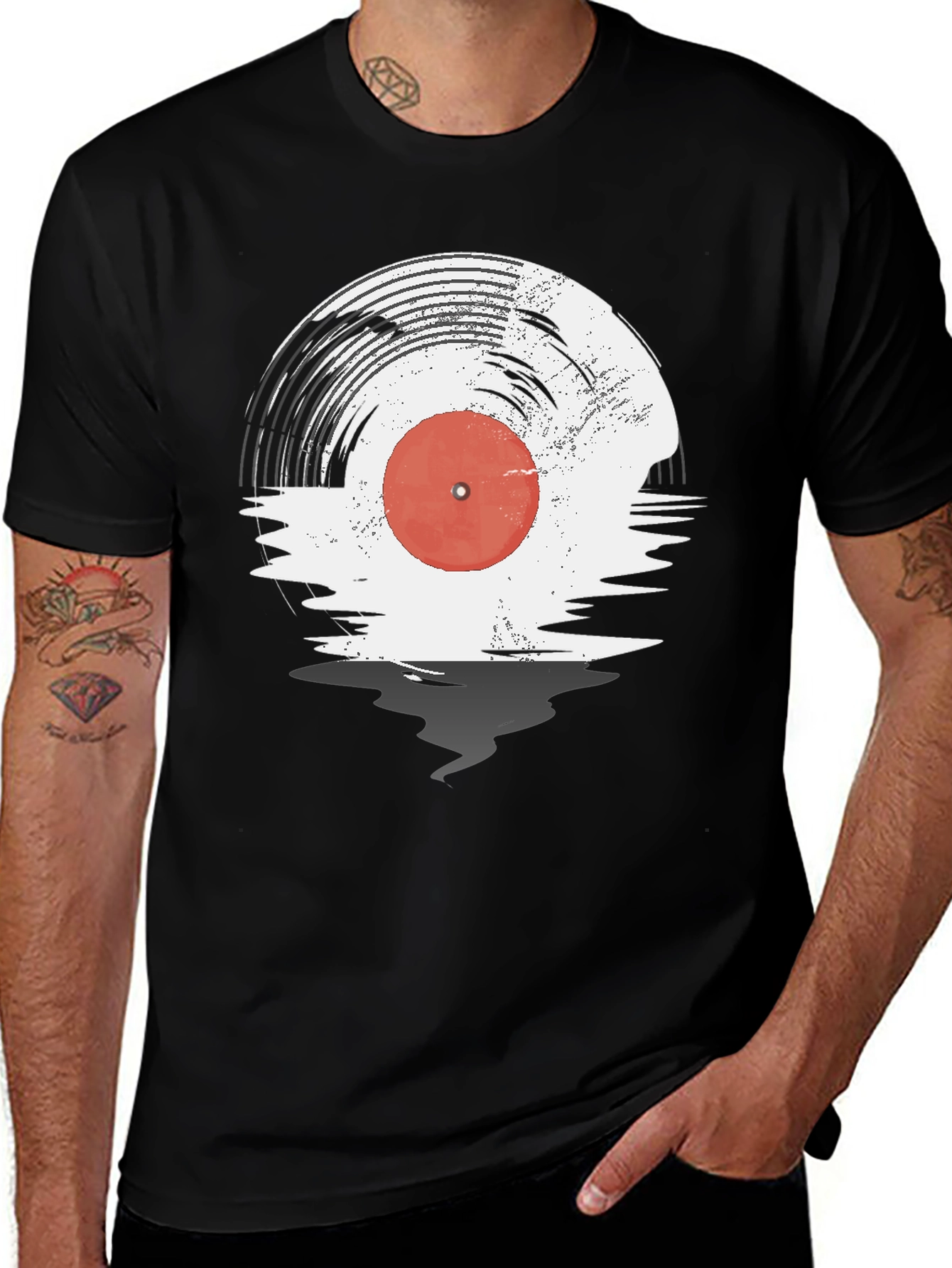 Variant 30 of Vintage Vinyl Record Graphic Tee - Retro Music Lover T-Shirt