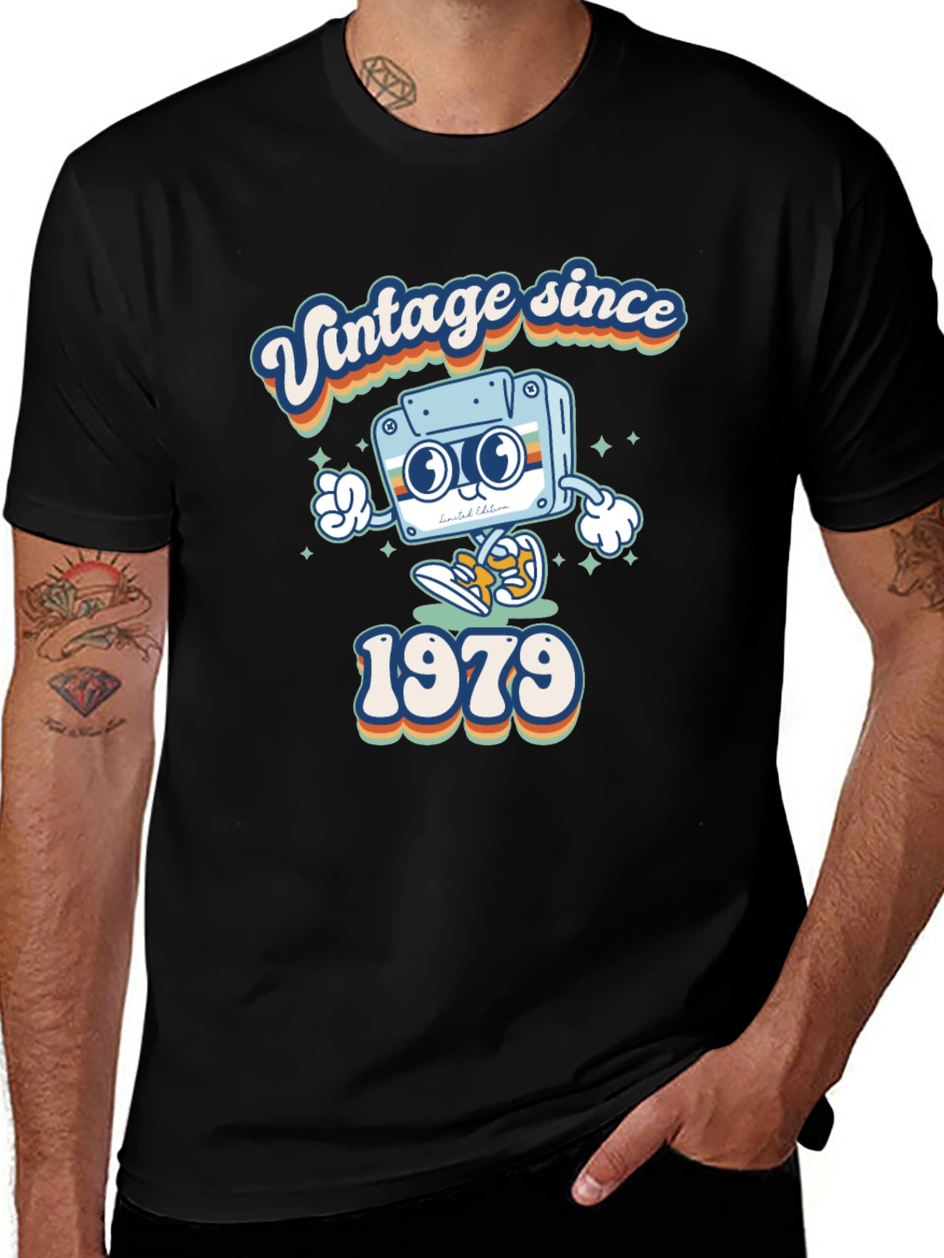 Variant 25 of Vintage Since 1979 Cassette Tape Graphic T-Shirt