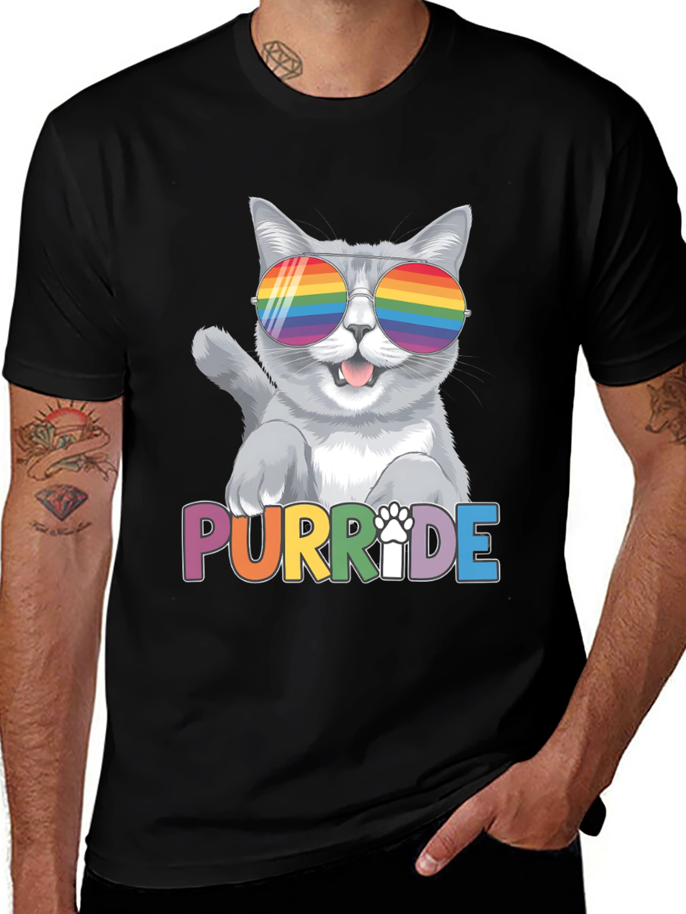 Variant 24 of Purr-ide Cat T-Shirt