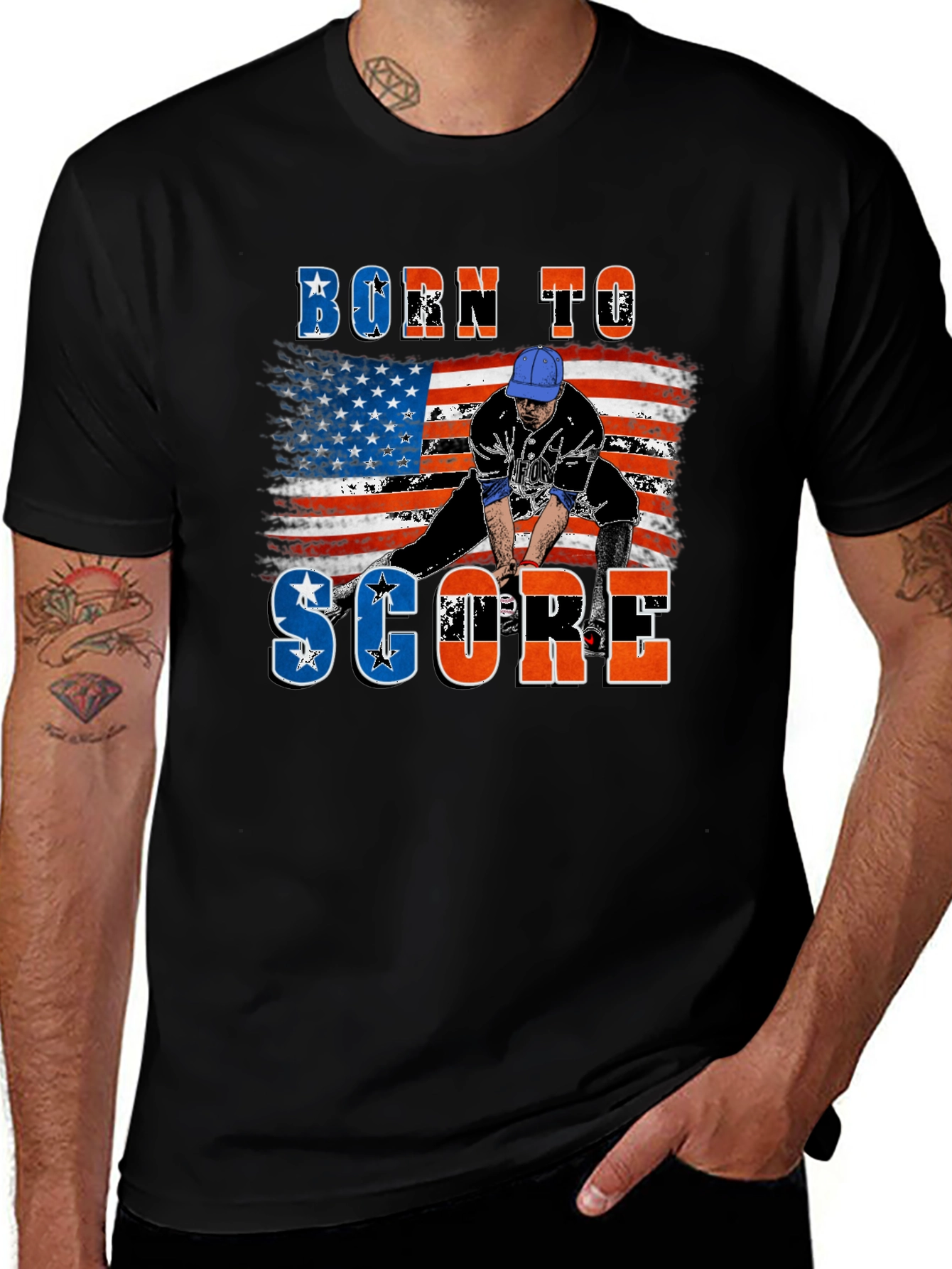 Variant 21 of Born To Score T-Shirt