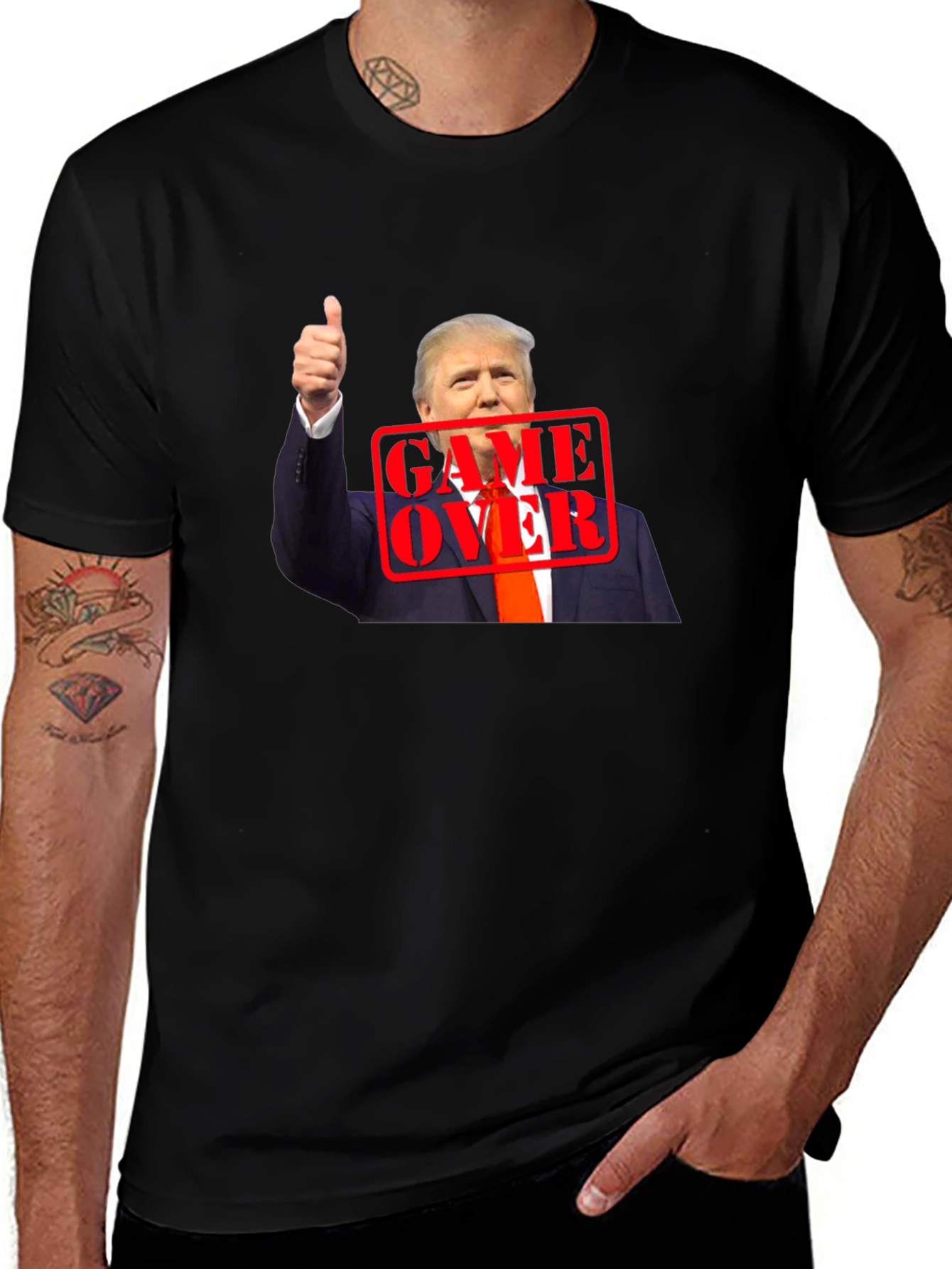 Variant 4 of Trump Game Over Graphic Tee