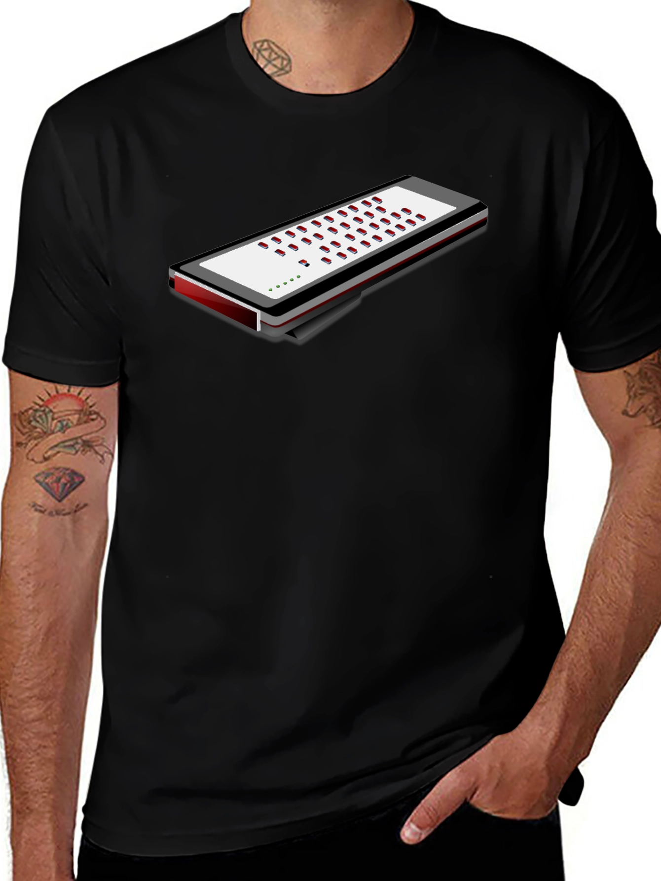 Variant 4 of Isometric Keyboard T-Shirt - Gamer Style