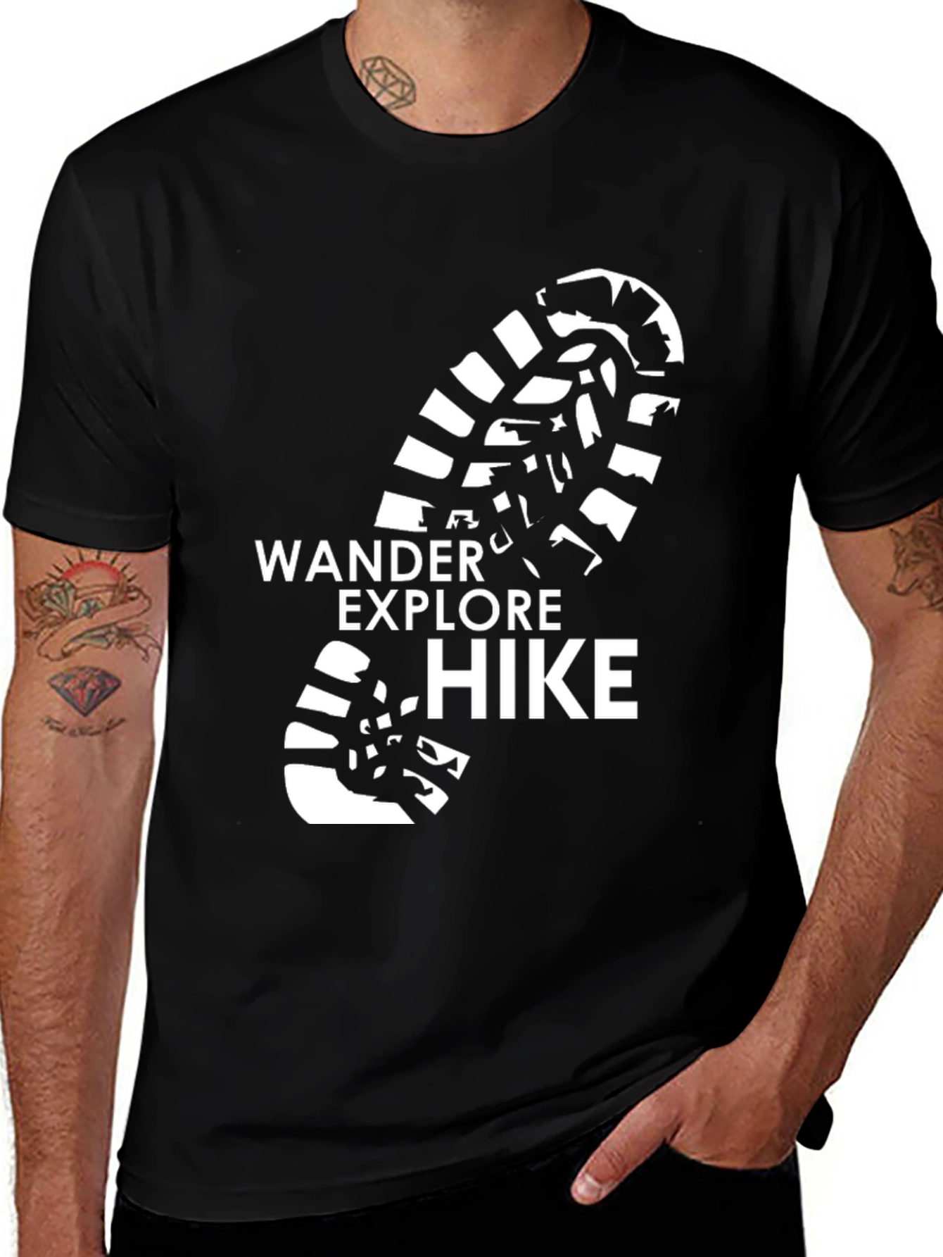 Wander Explore Hike T-Shirt - Adventure Awaits
