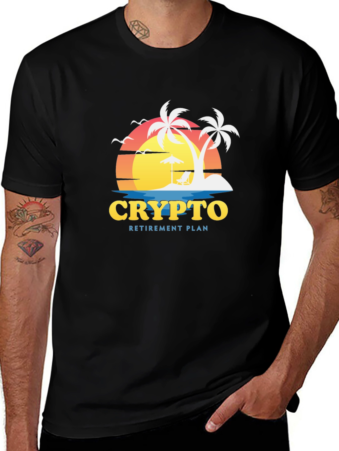 Variant 19 of Crypto Retirement Plan Black T-Shirt