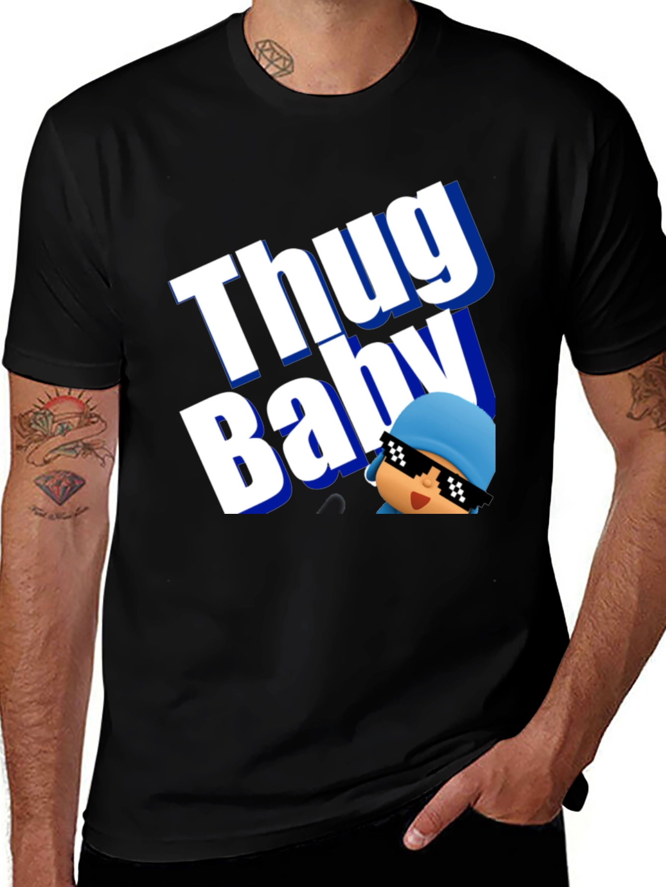 Thug Baby T-Shirt - Unisex Black Tee
