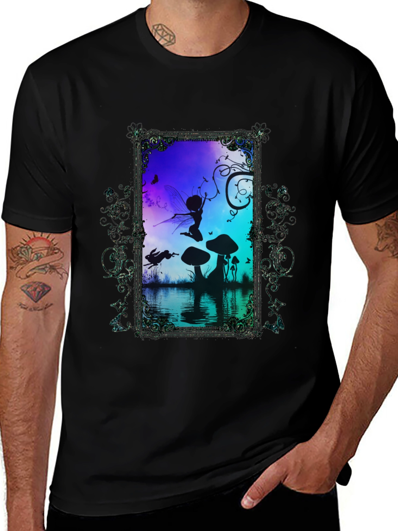 Variant 20 of Fairy Silhouette Graphic T-Shirt