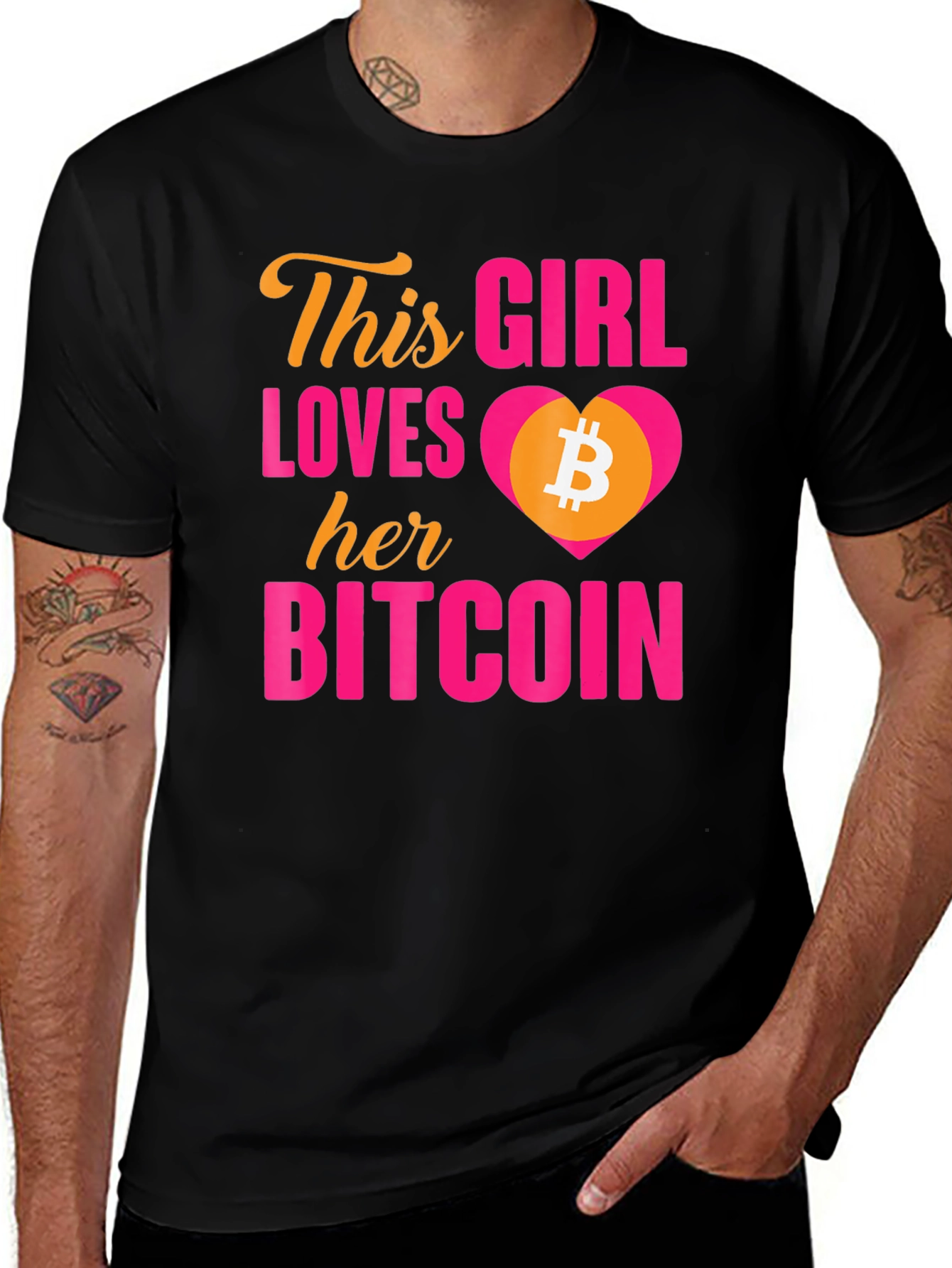 Bitcoin Lover T-Shirt - "This Girl Loves Her Bitcoin"