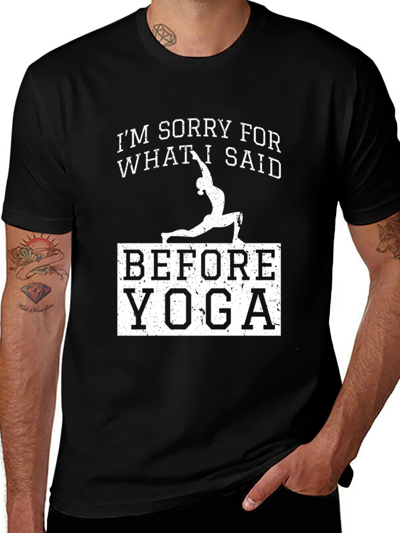 Variant 26 of Yoga Sorry Men's Graphic Tee