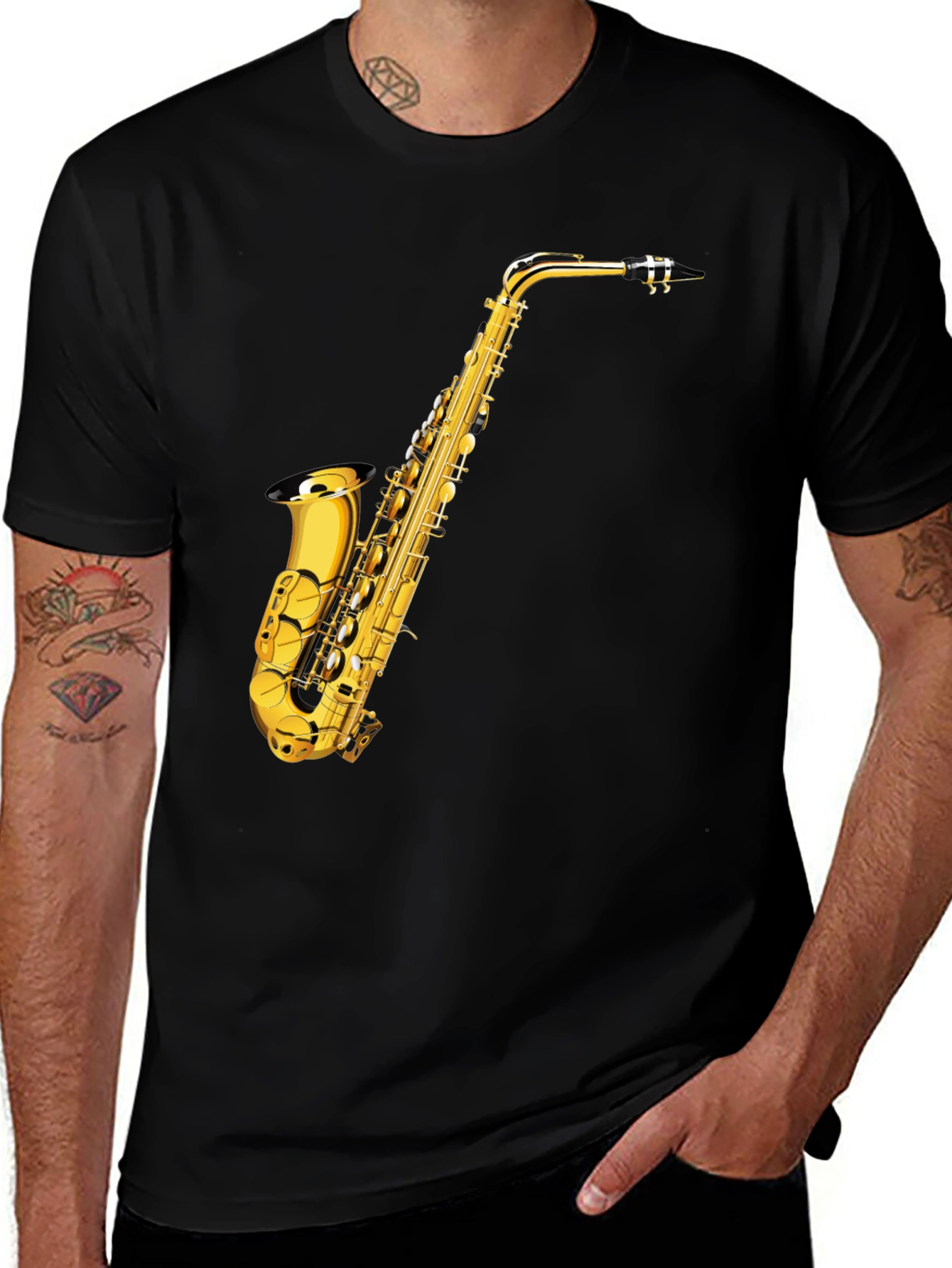 Variant 18 of Saxophone Graphic Tee - Musician's Apparel