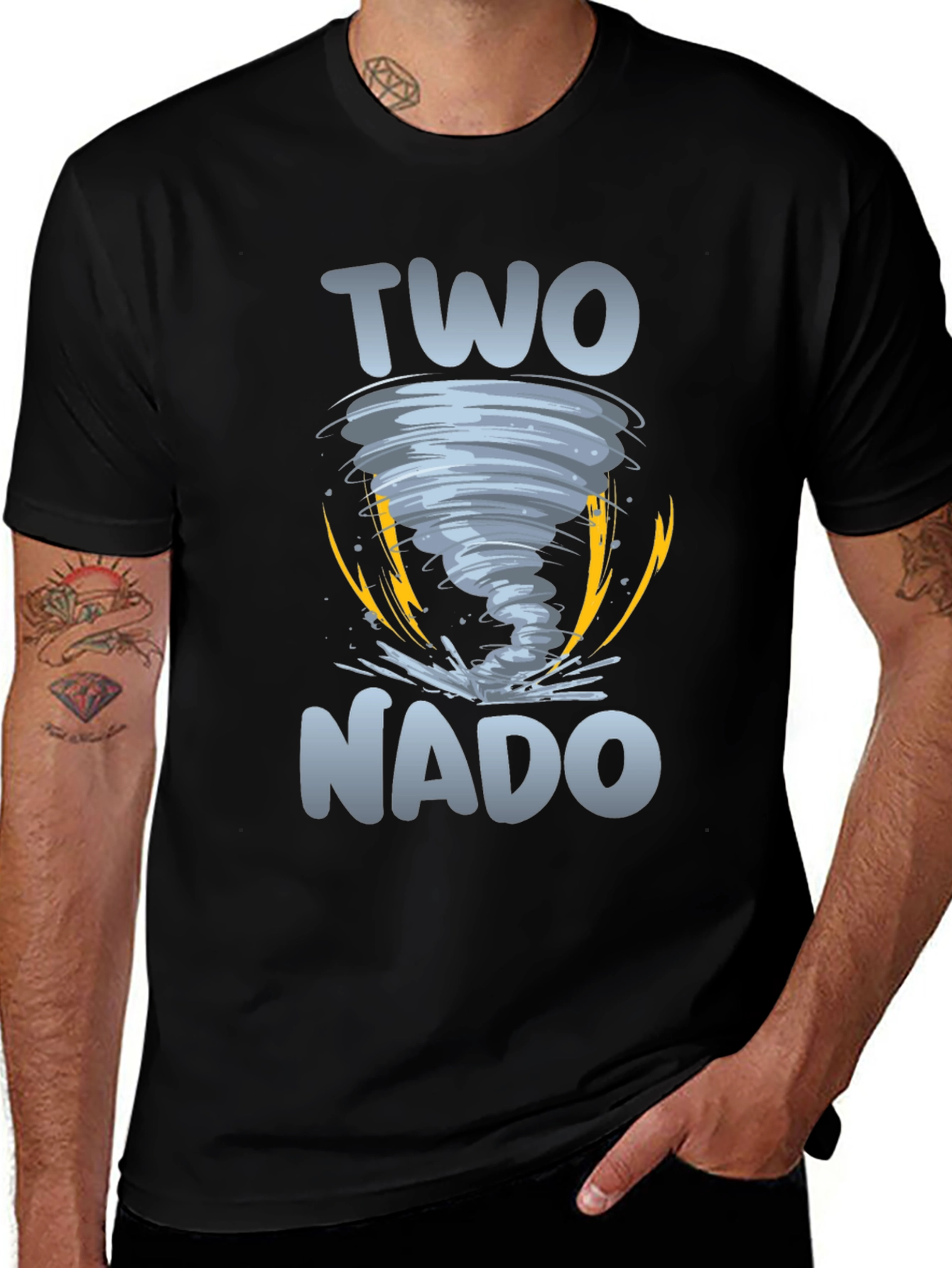 Two-nado Graphic Tee - Tornado 2nd Birthday Shirt