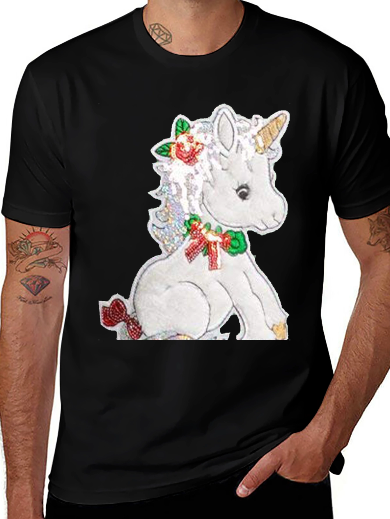 Variant 20 of Unicorn Graphic Tee - Festive & Fun!