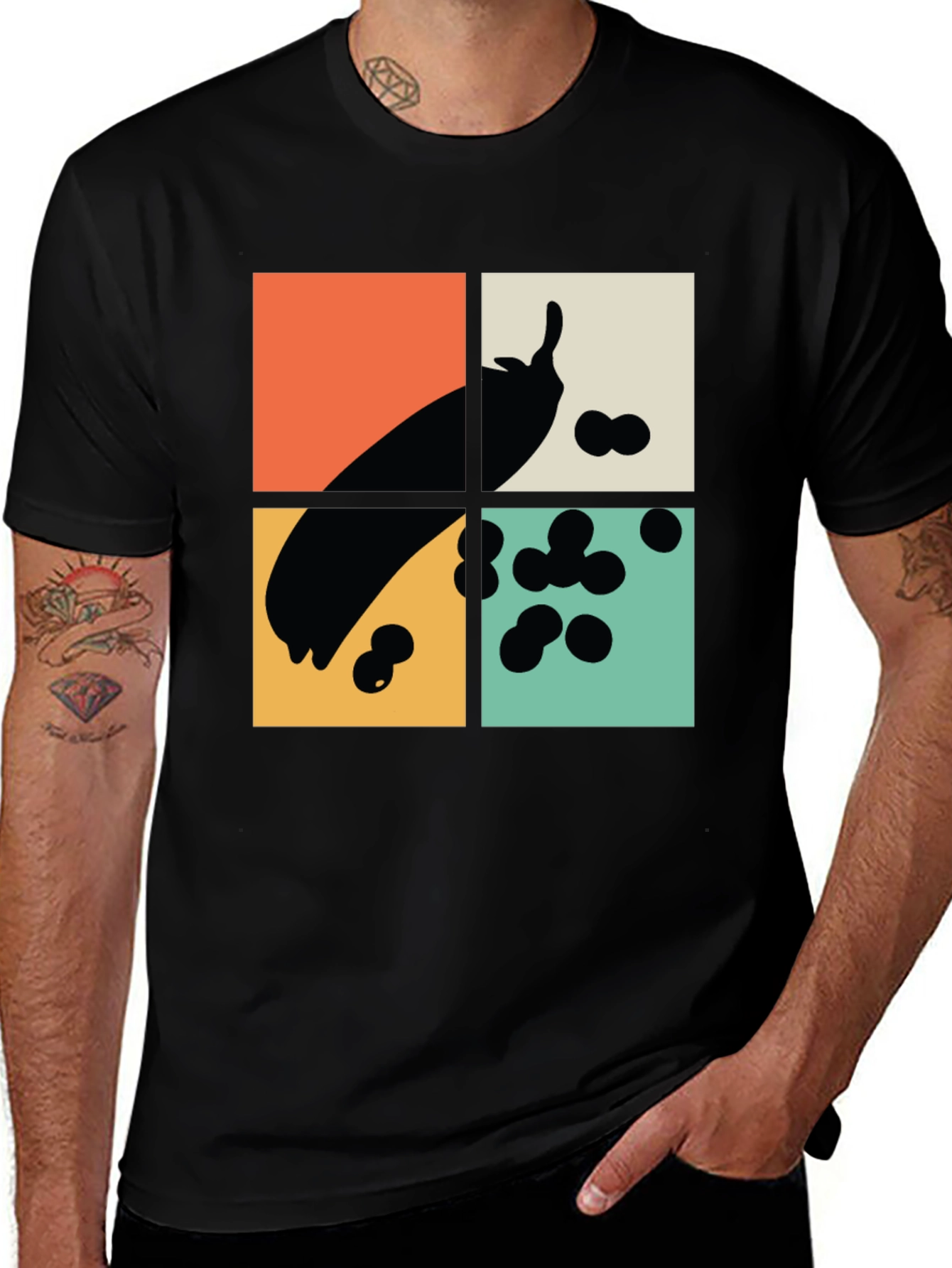 Variant 14 of Retro Chili Pepper T-Shirt - Black