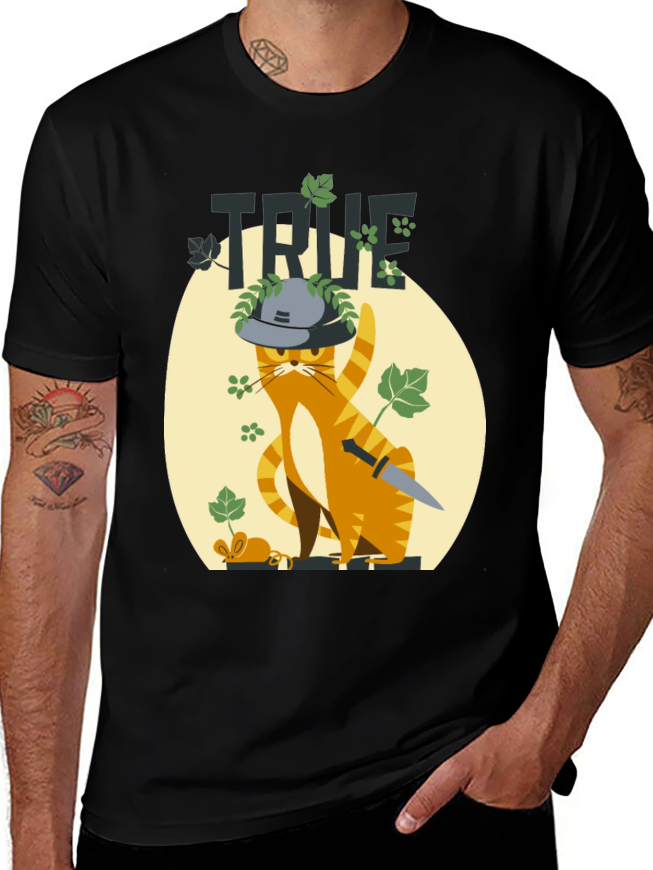 Variant 13 of True Detective Cat Graphic Tee