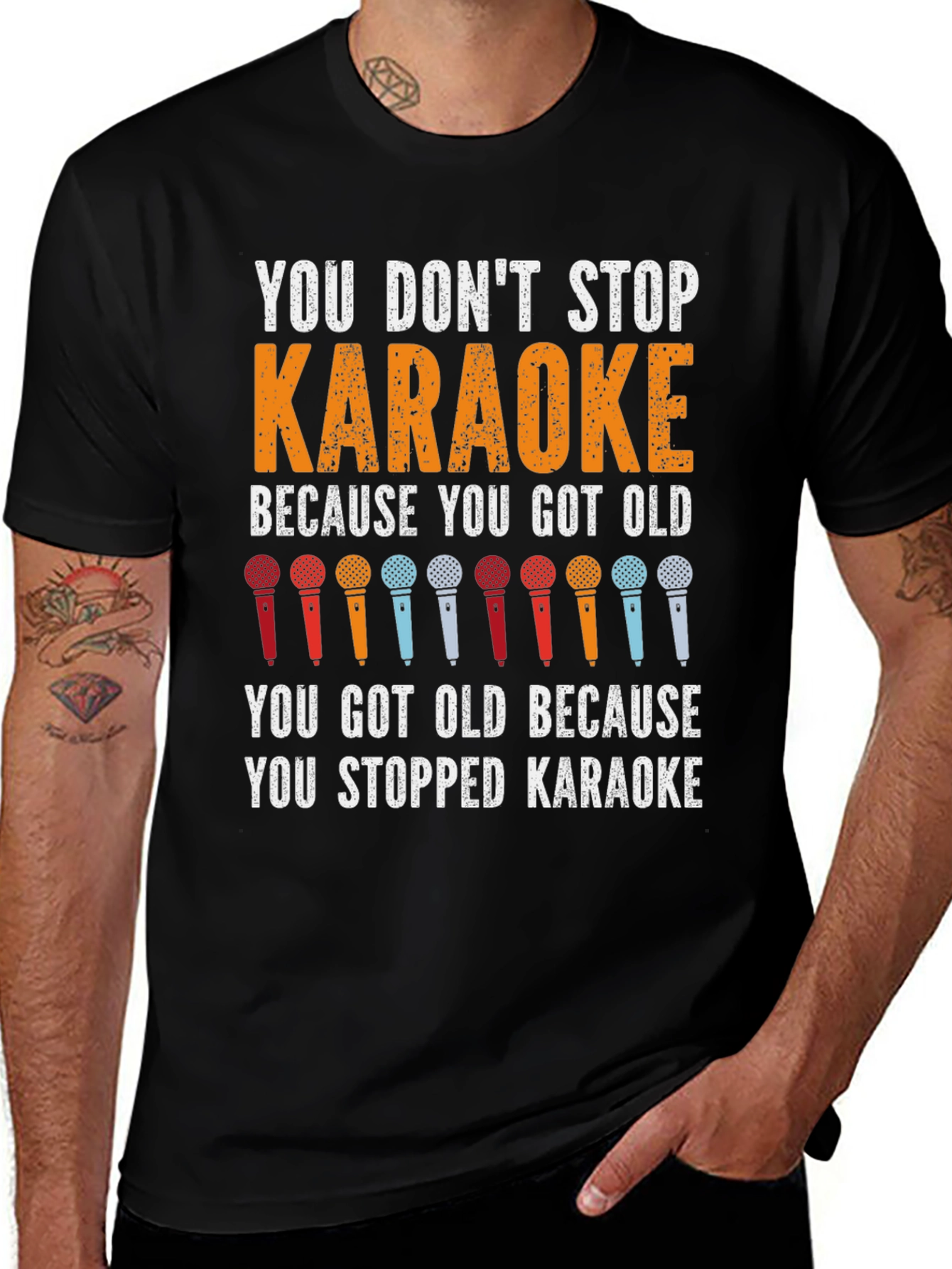 Variant 9 of Karaoke T-Shirt - You Don't Stop Karaoke