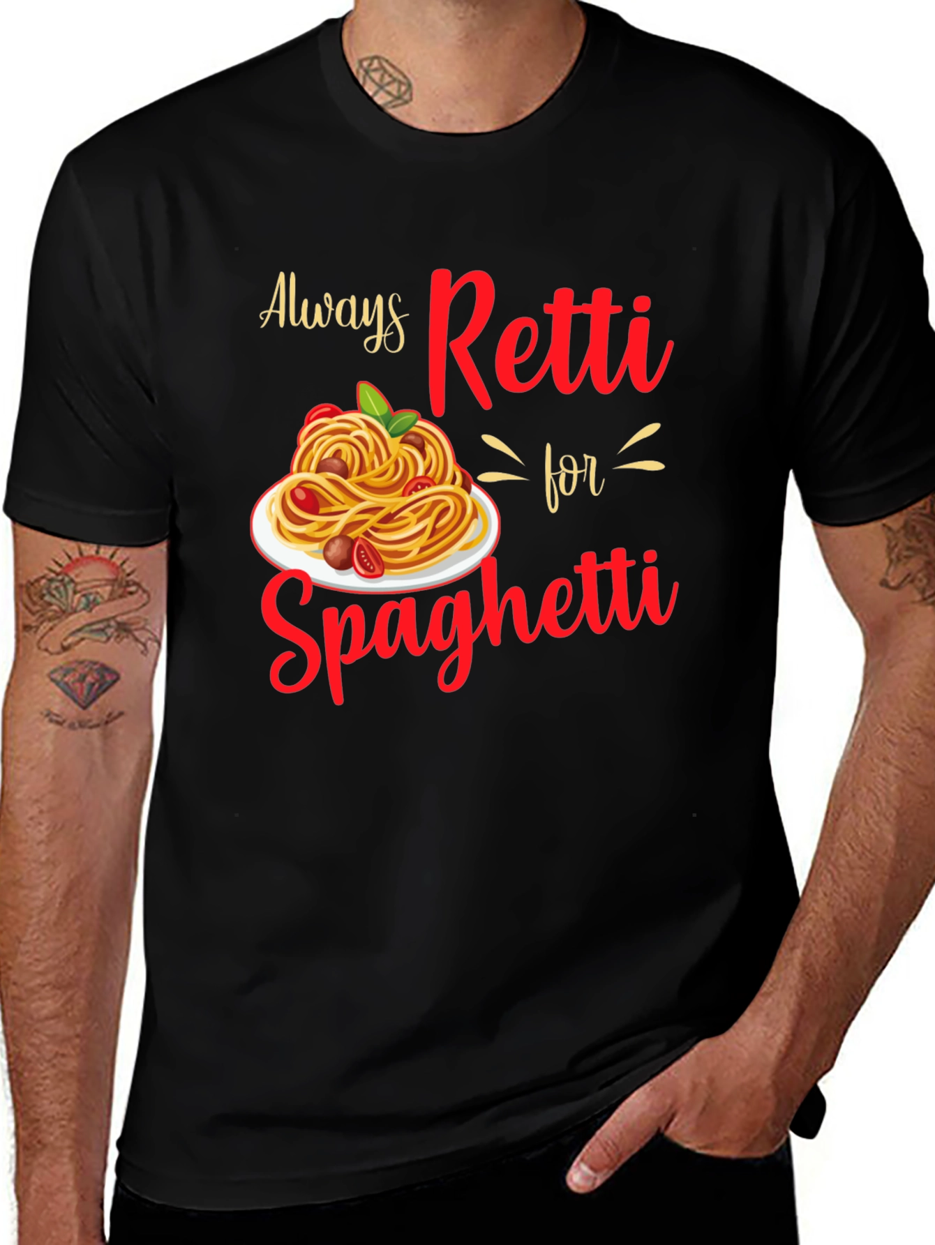 Variant 13 of Always Retti for Spaghetti Graphic T-Shirt