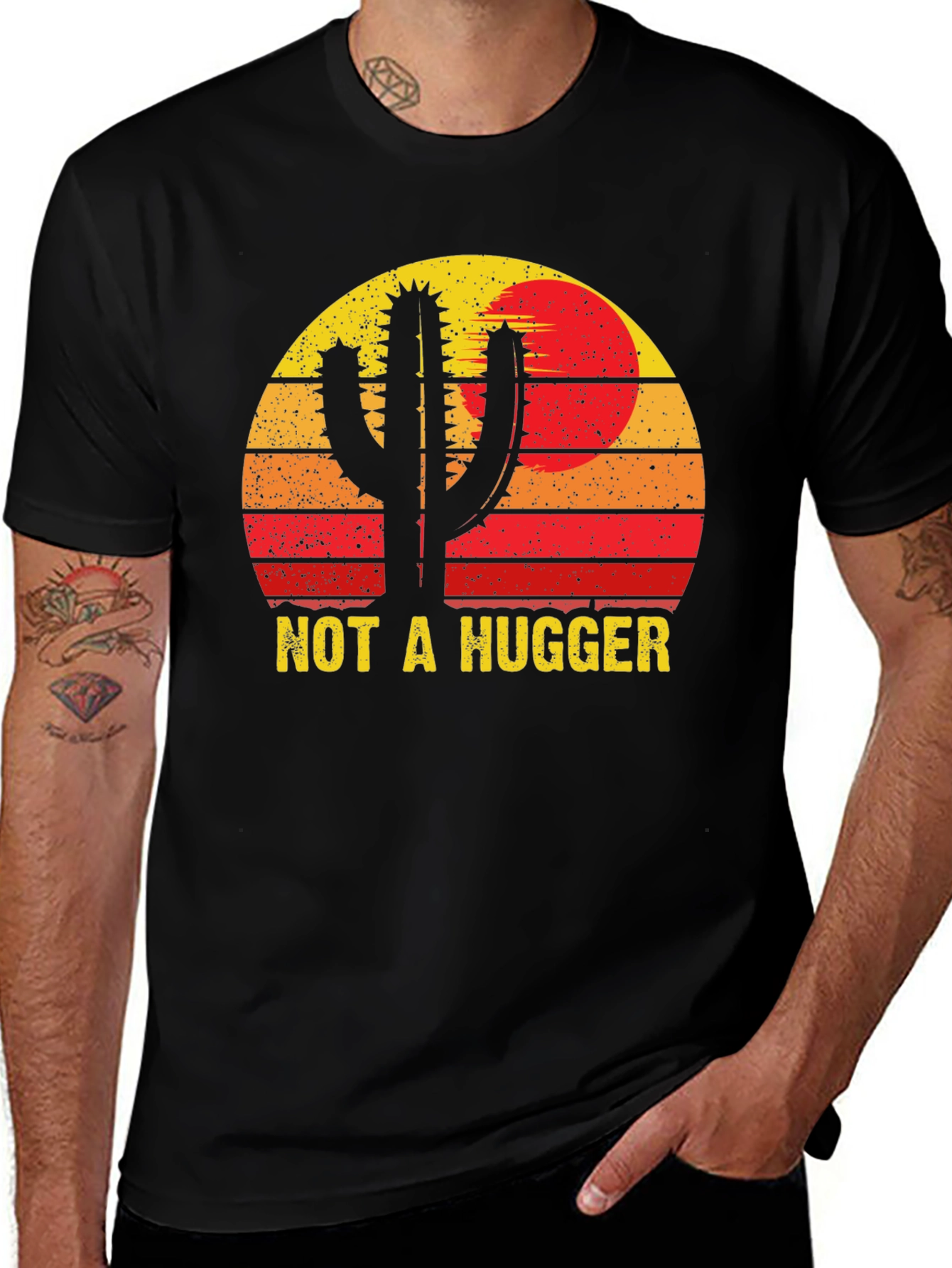 Variant 30 of Not A Hugger Cactus Graphic Tee