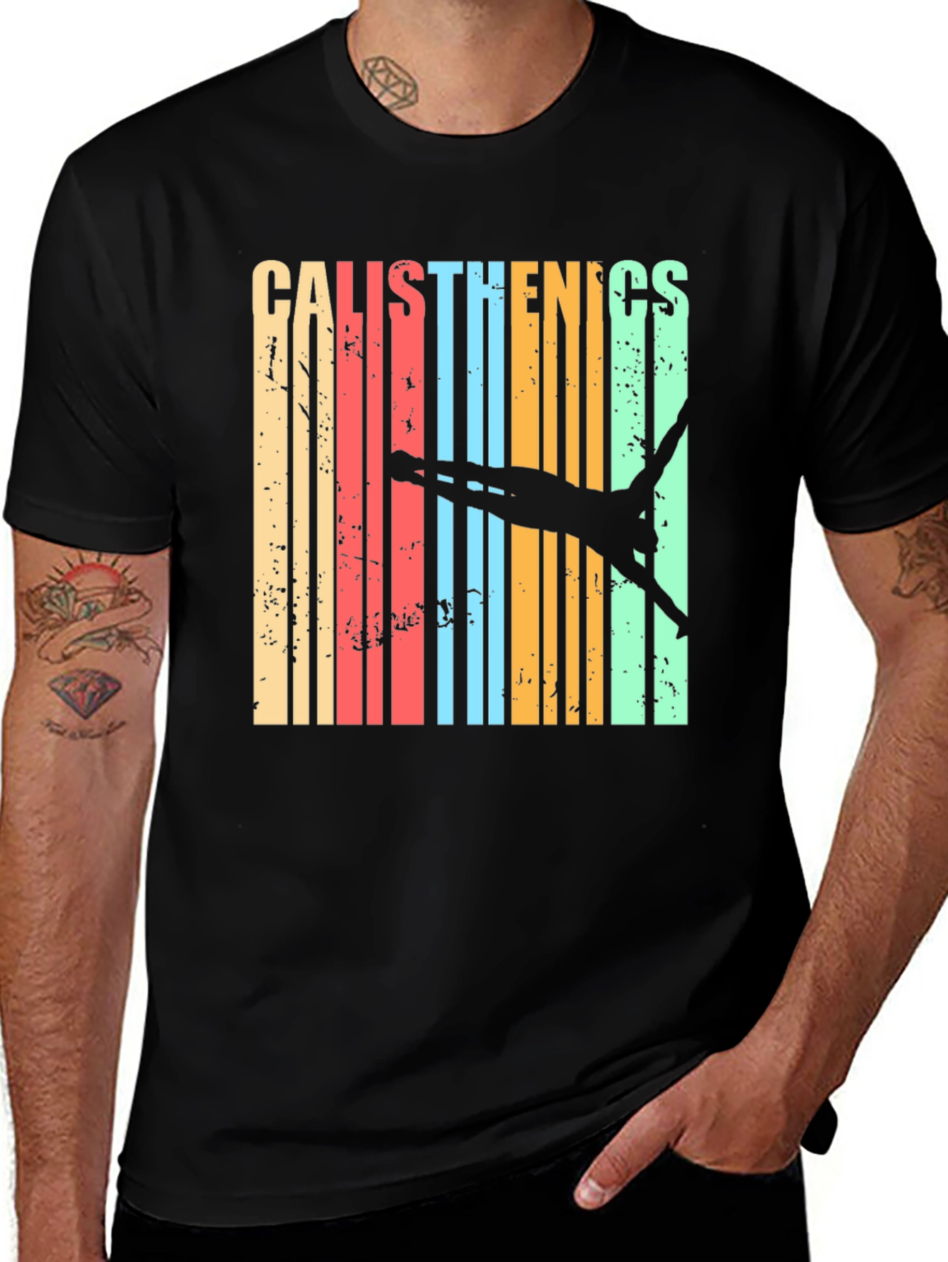 Variant 24 of Calisthenics Retro Bar T-Shirt