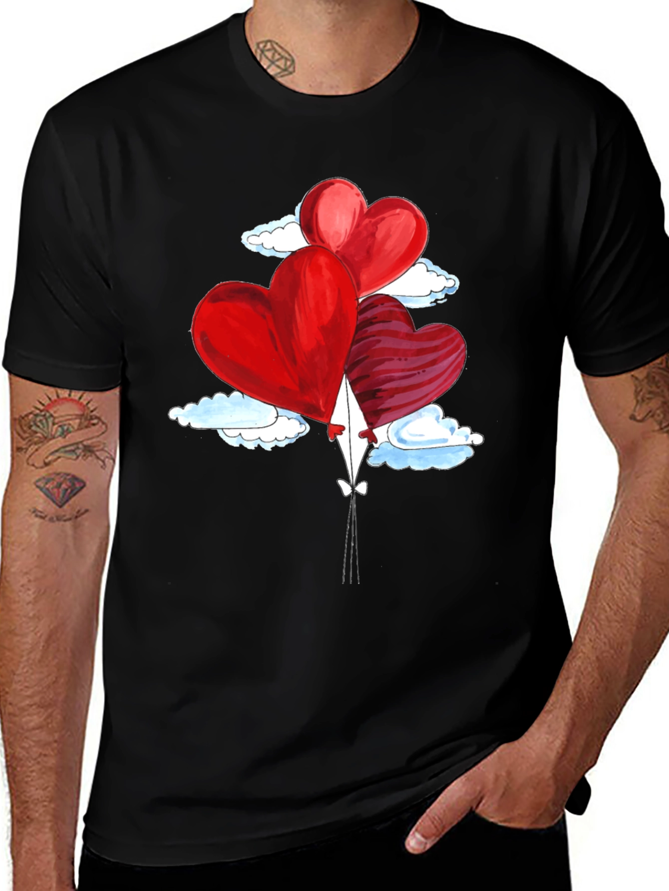 Variant 14 of Heart Balloons Valentine's T-Shirt