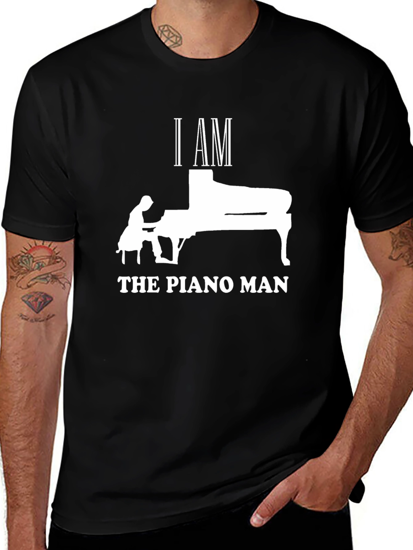 Variant 23 of I AM THE PIANO MAN T-Shirt - Musician's Tee