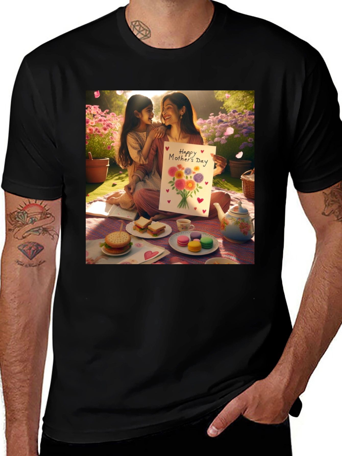 Mother's Day T-Shirt - Picnic Design