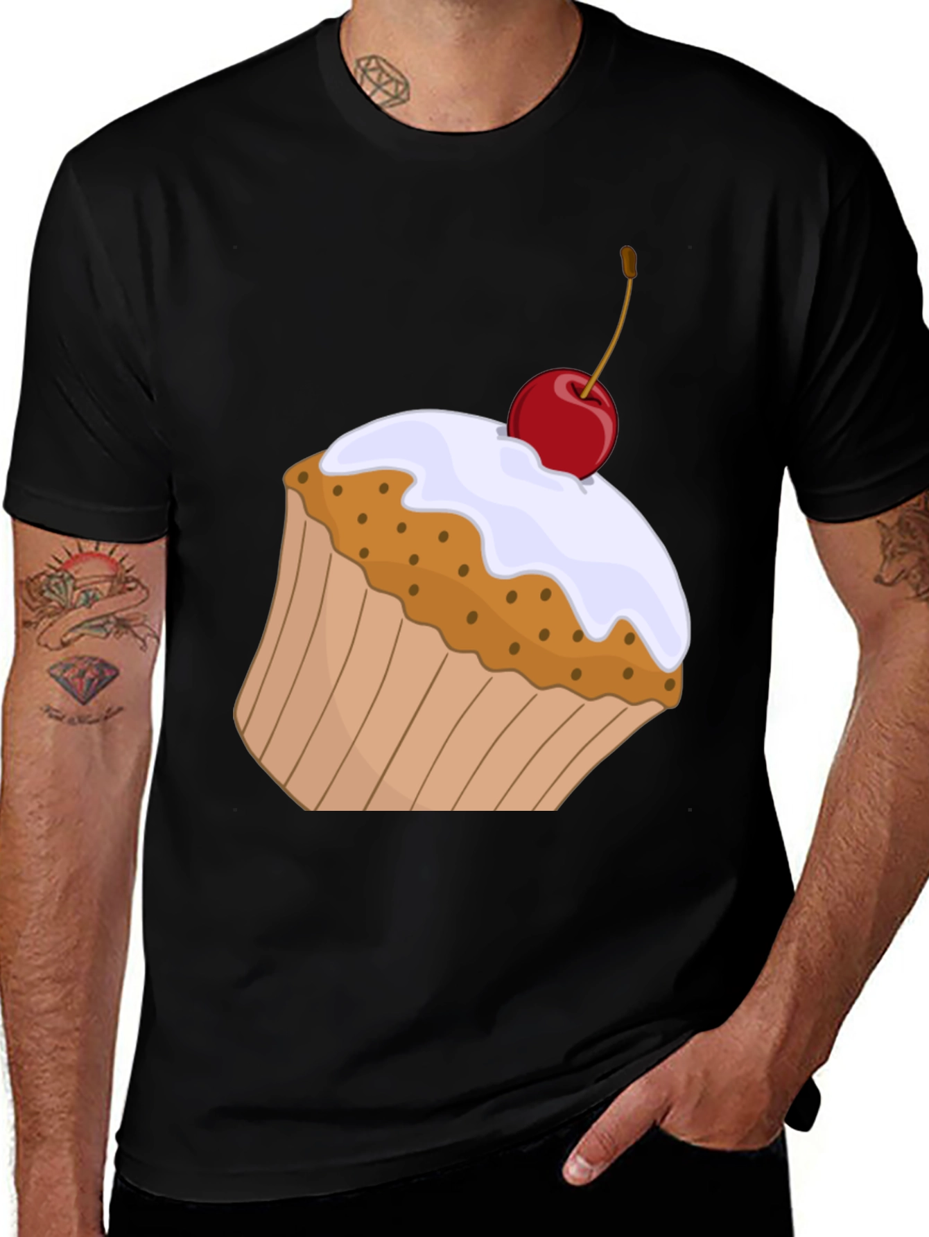 Variant 7 of Cupcake Graphic T-Shirt - Sweet Treat Tee