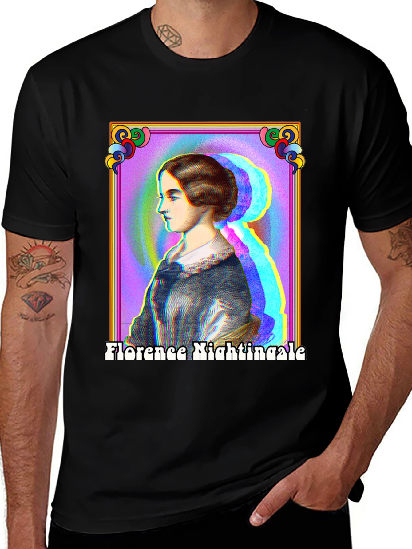 Variant 29 of Florence Nightingale Graphic Tee - Retro Style