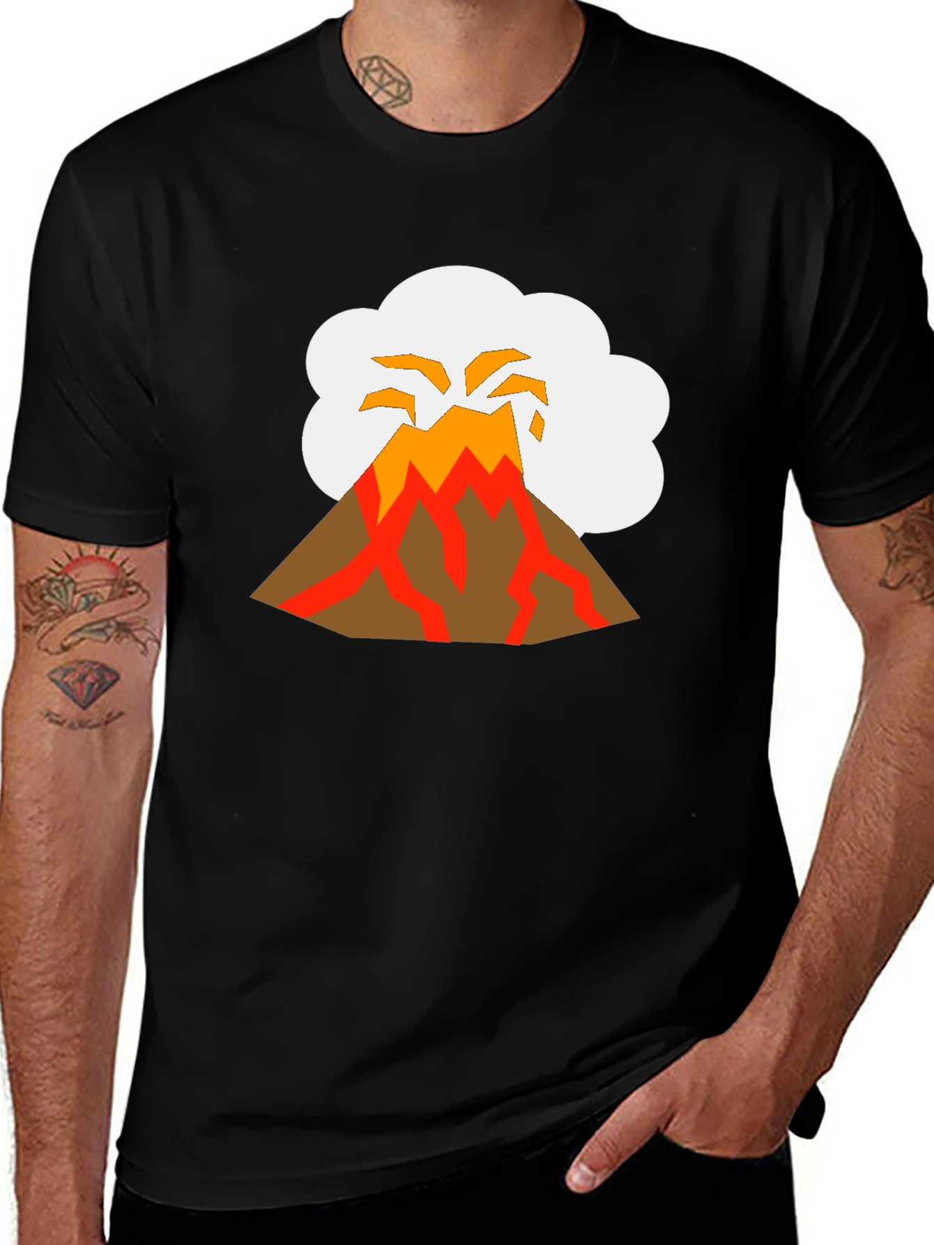 Variant 26 of Volcano T-Shirt - Erupting Lava Graphic Tee