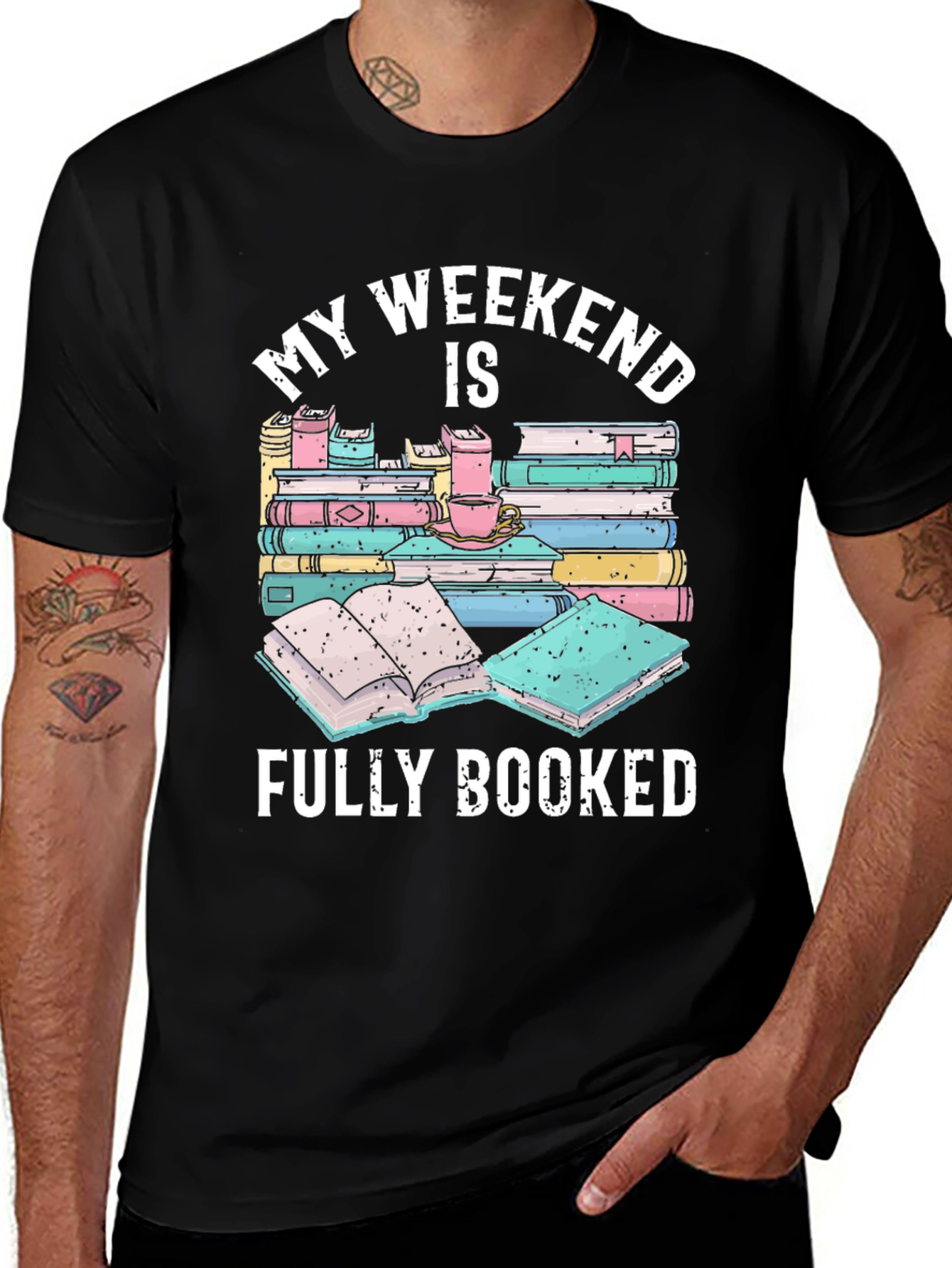 Book Lover's Weekend T-Shirt - Fully Booked Design