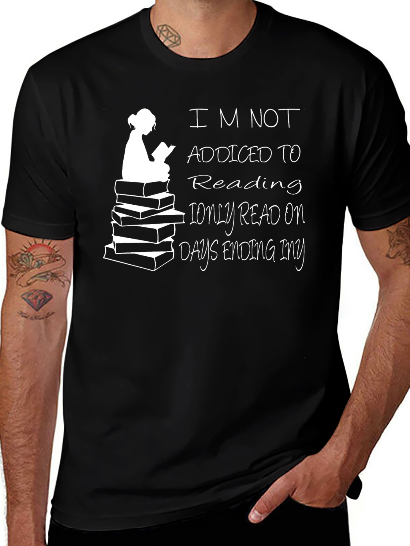 Variant 24 of Funny Reader T-Shirt - Days Ending in Y