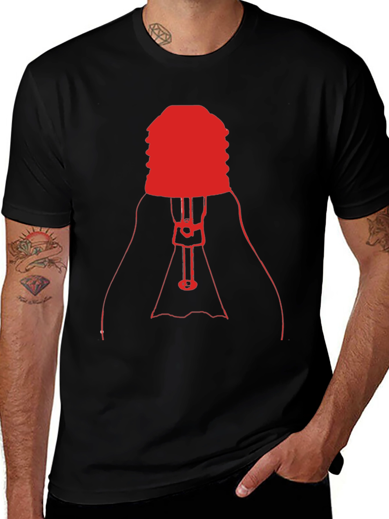 Variant 8 of Red Light Bulb Graphic Tee