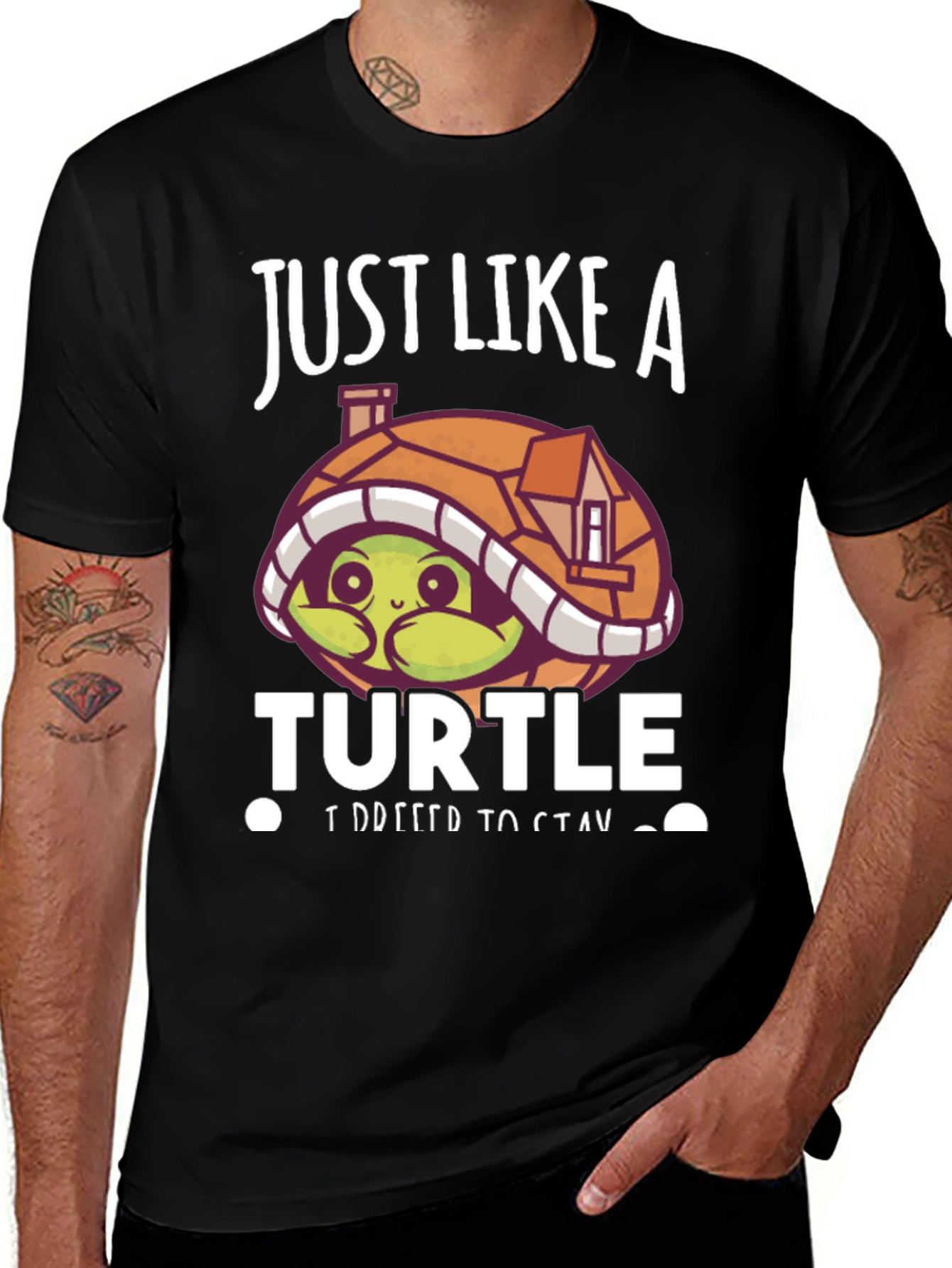 Variant 14 of Just Like A Turtle Graphic Tee