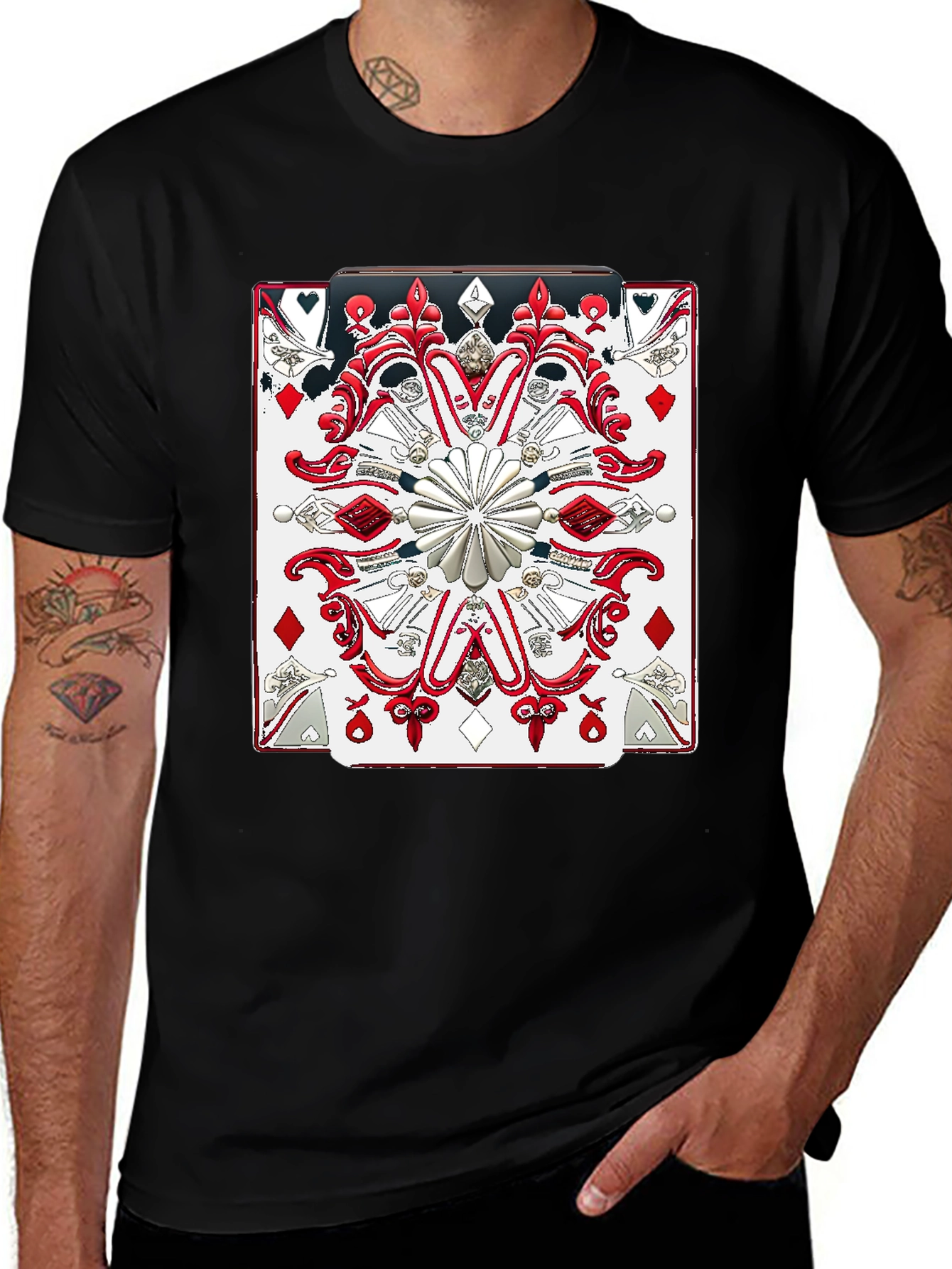 Variant 9 of Playing Card Graphic Tee - Bold & Unique Design