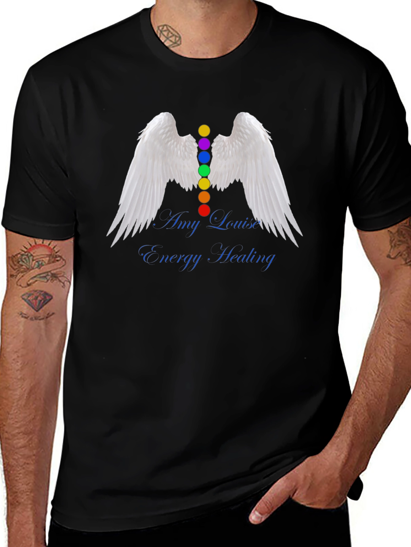 Variant 21 of Chakra Angel Wings Energy Healing T-Shirt